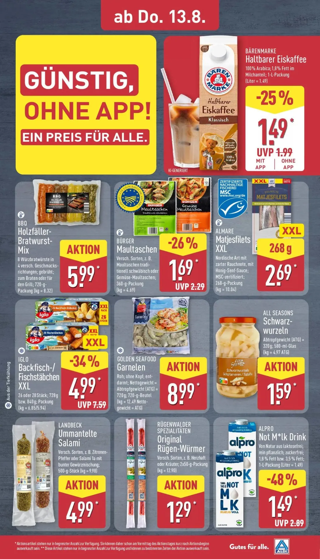 Aldi Nord Prospekt, Seite 31 von 41 — IGLO Backfisch-/Fischstäbchen XXL