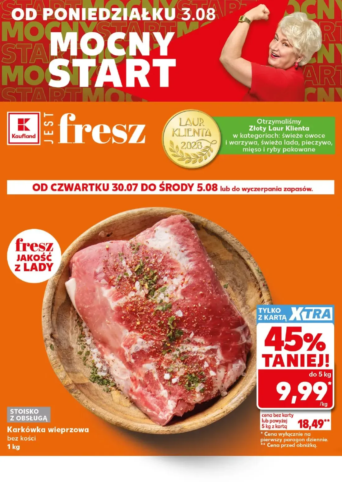 Kaufland gazetka, strona 4 z 26 — Karkówka wieprzowa bez kości