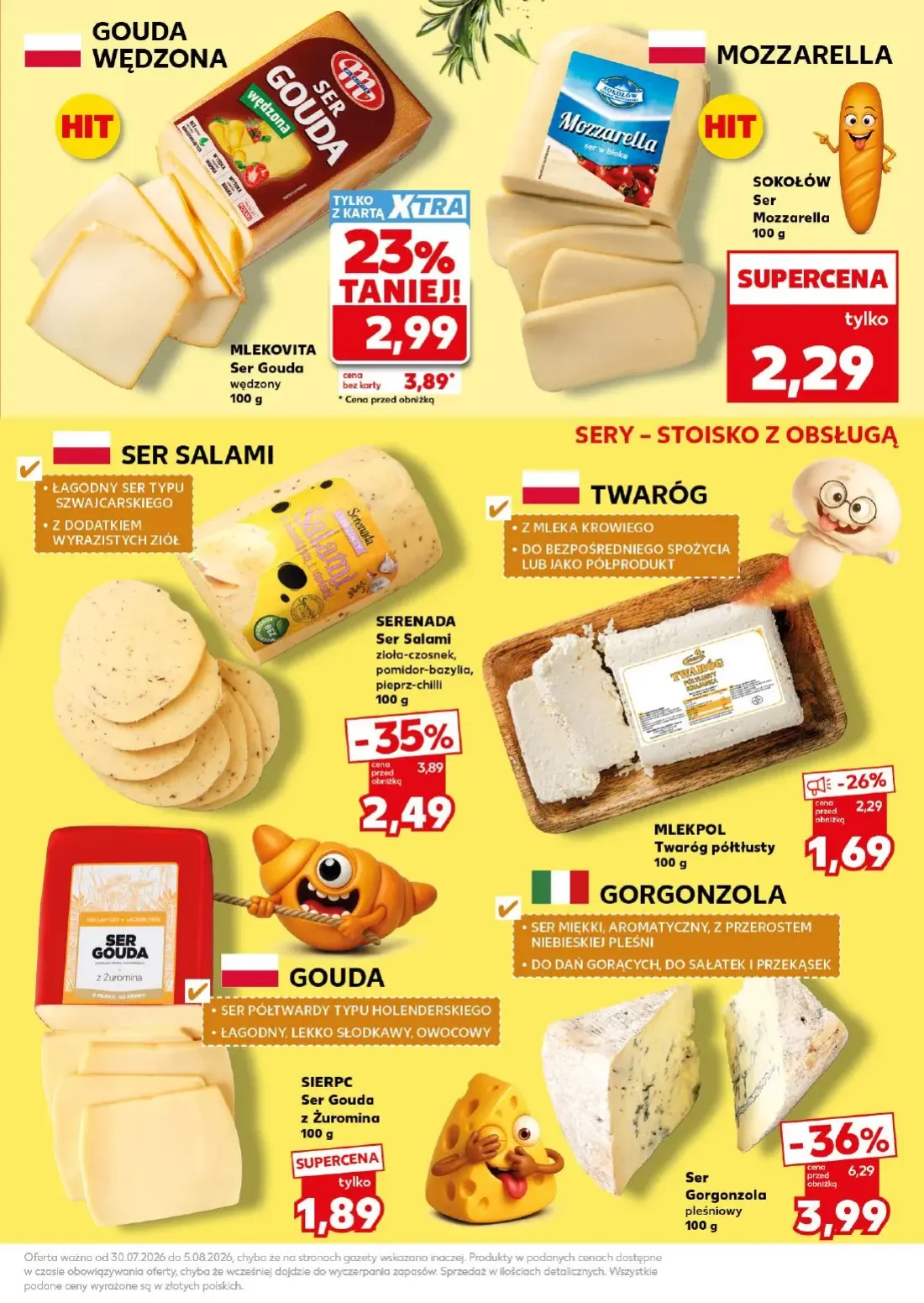 Kaufland gazetka, strona 15 z 26 — Ser Gorgonzola pleśniowy, SERENADA Ser Salami zioła-czosnek, pomidor-bazylia, pieprz-chil…