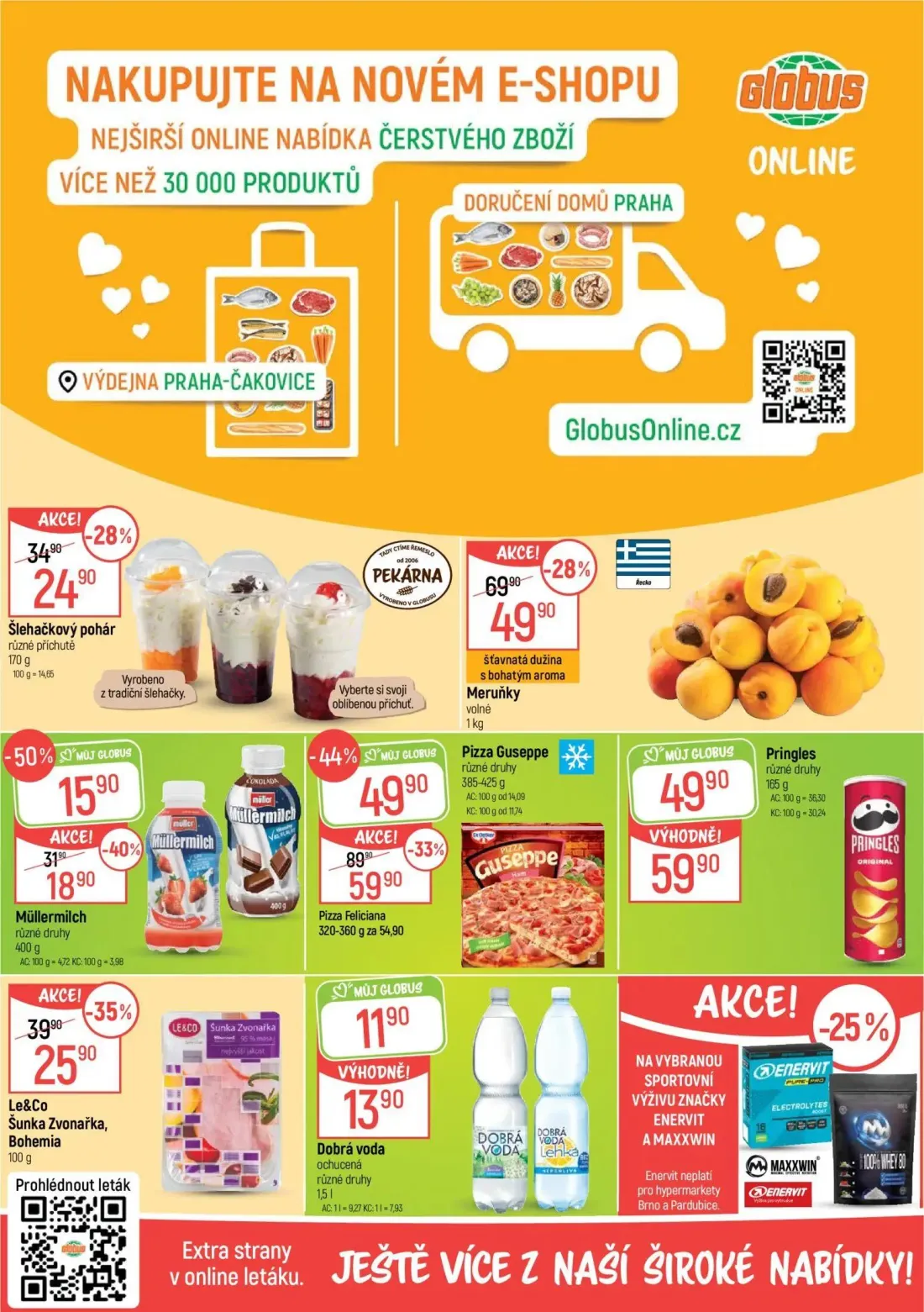 GLOBUS leták, strana 2 z 43 — Pizza Feliciana, Meruňky, Müllermilch