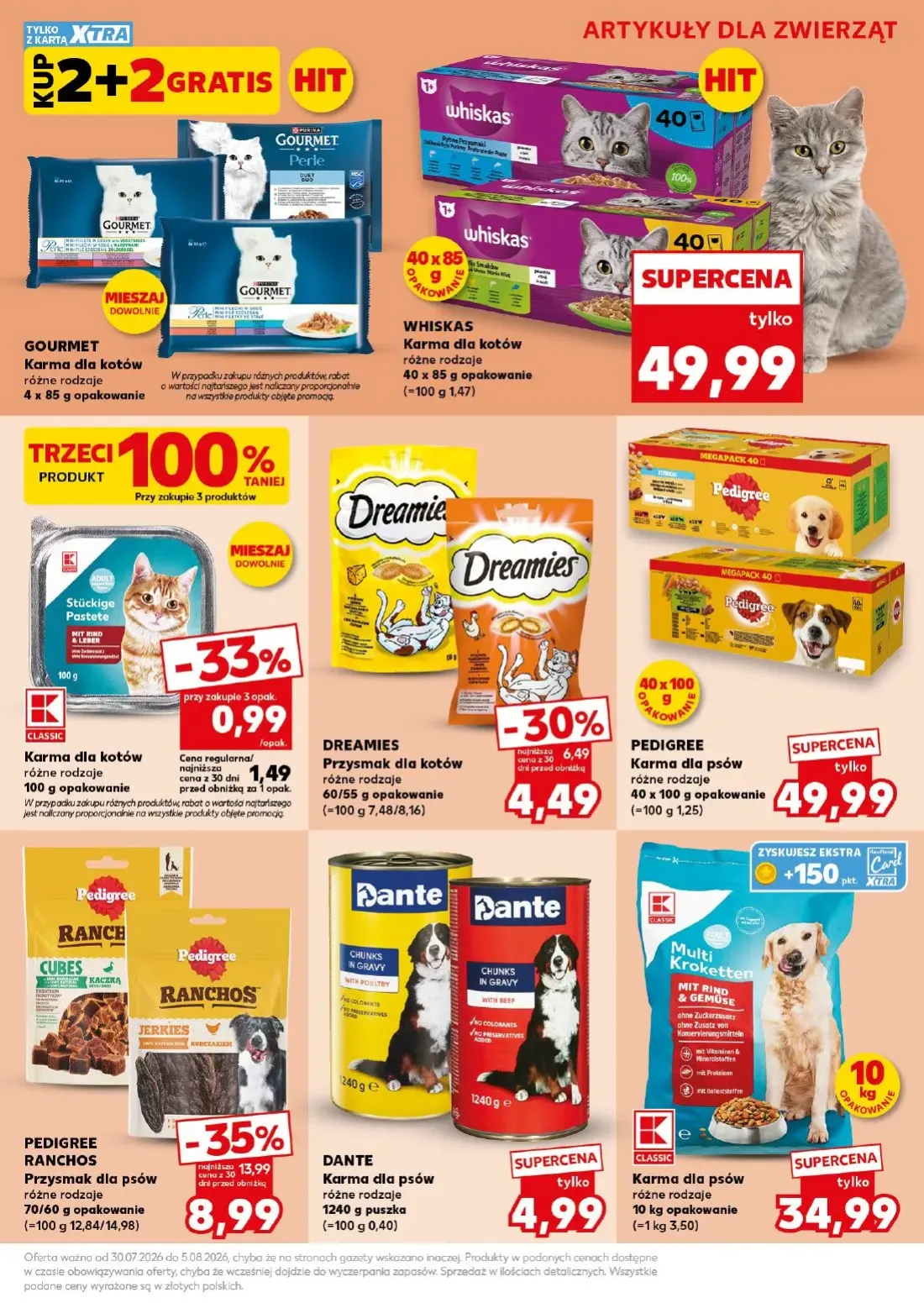 Kaufland gazetka, strona 21 z 26 — PEDIGREE RANCHOS Przysmak dla psów, DREAMIES Przysmak dla kotów, CLASSIC Karma dla kotów