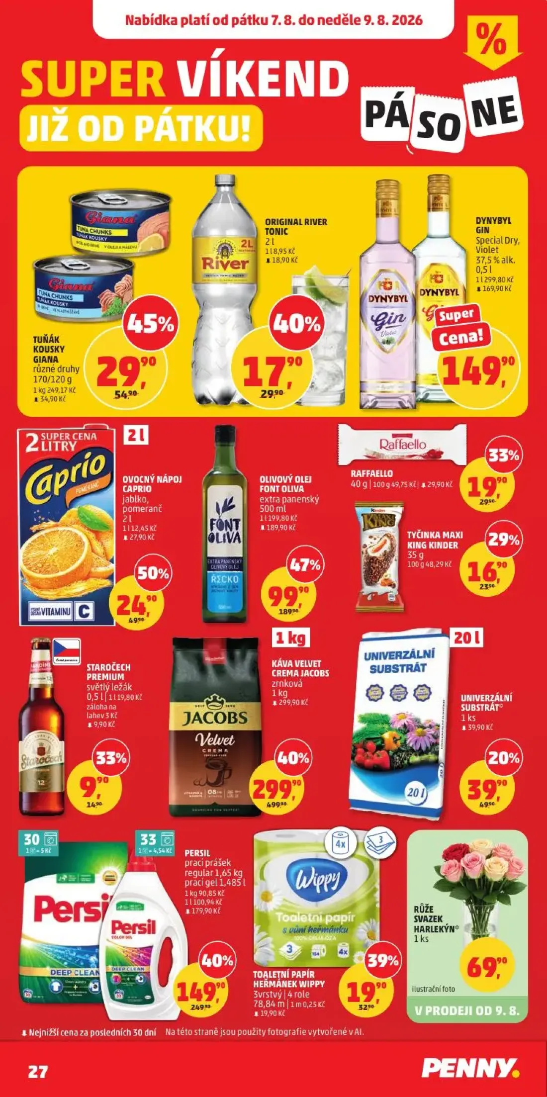 PENNY leták, strana 27 z 34 — KÁVA VELVET CREMA JACOBS, PERSIL prací prášek regular, OLIVOVÝ OLEJ FONT OLIVA
