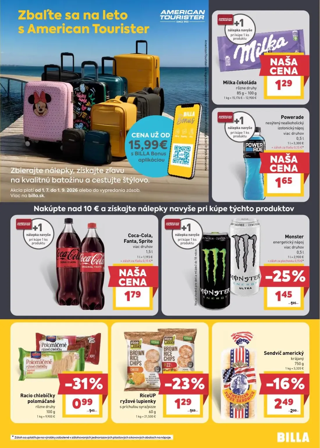 Billa leták, strana 17 z 32 — Milka čokoláda, Coca-Cola, Fanta, Sprite