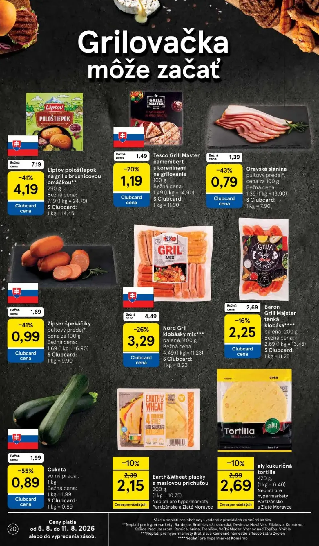 Tesco leták, strana 20 z 52 — Cuketa voľný predaj