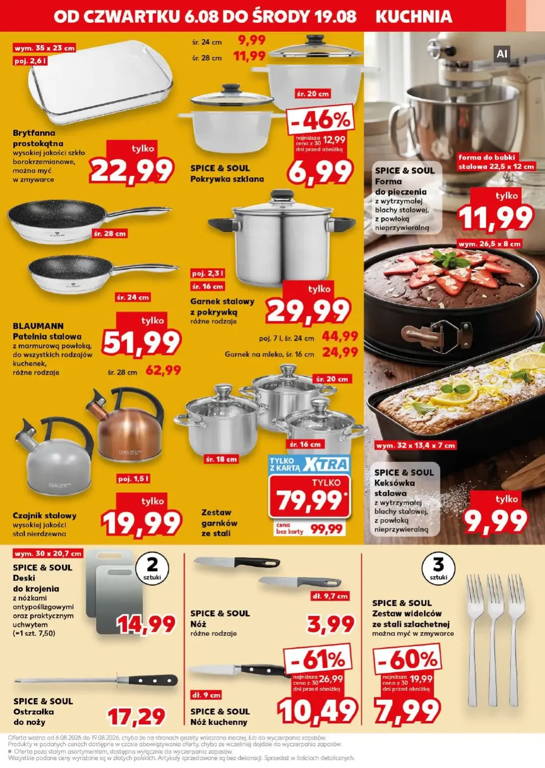Kaufland gazetka, strona 13 z 16 — Garnek stalowy z pokrywką, Zestaw garnków ze stali, BLAUMANN Patelnia stalowa