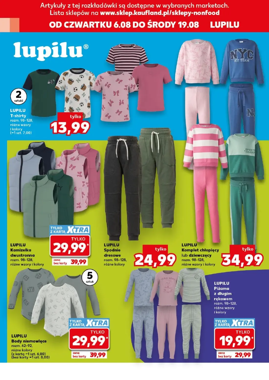 Kaufland gazetka, strona 14 z 16 — LUPILU Kamizelka dwustronna, LUPILU Body niemowlęce, LUPILU Piżama z długim rękawem