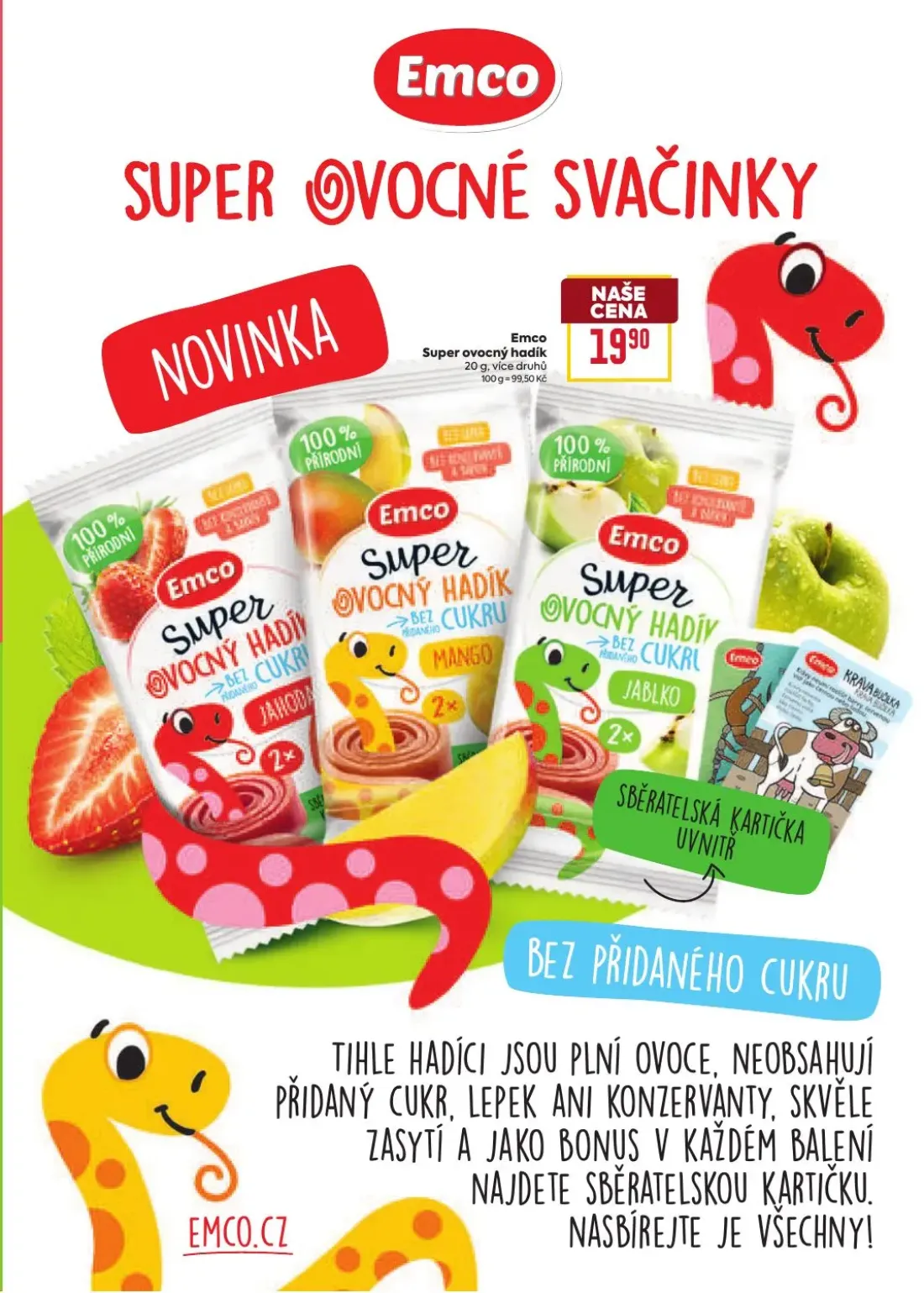 Billa leták, strana 19 z 20 — Super ovocný hadík