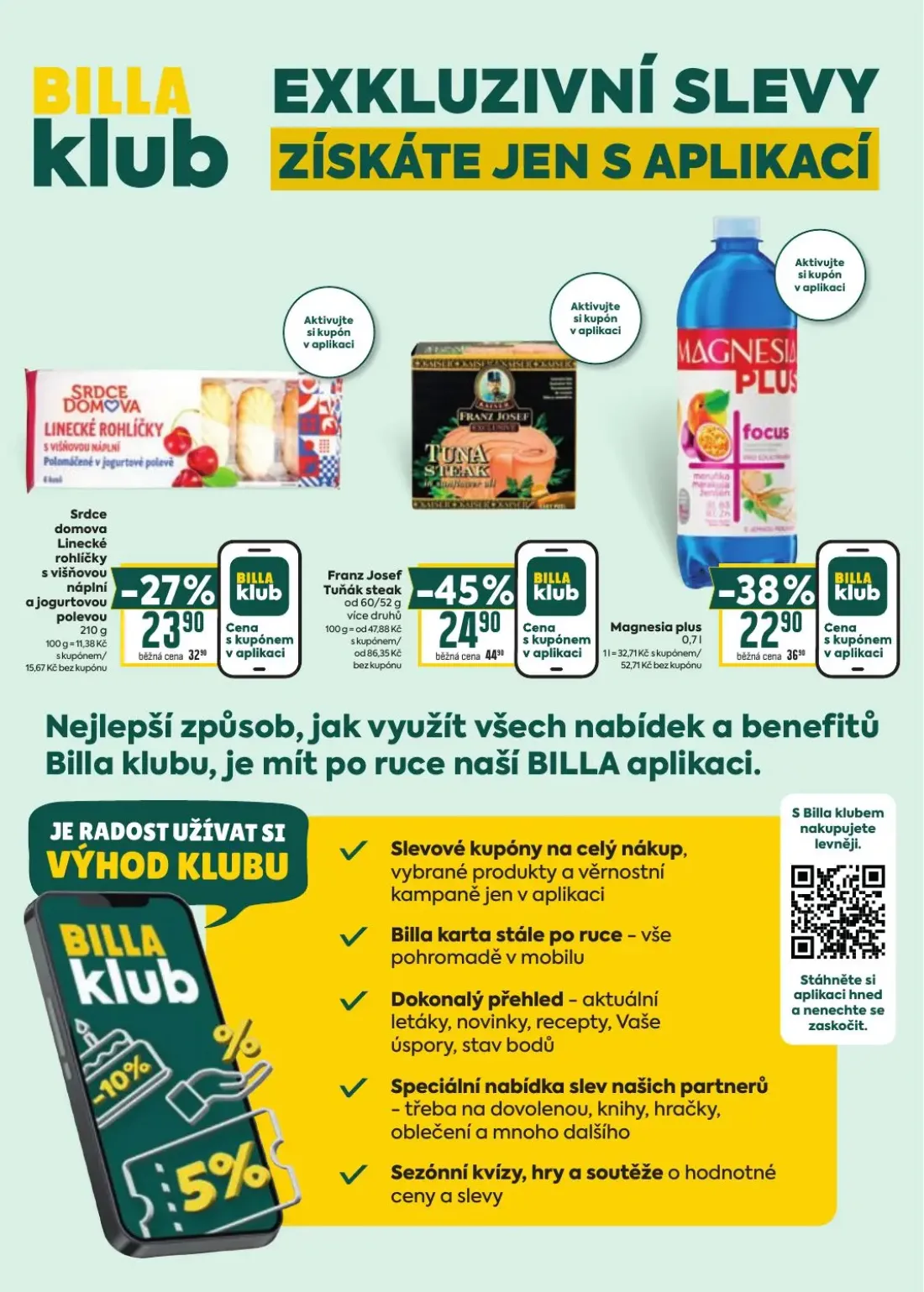 Billa leták, strana 32 z 33 — Magnesia plus