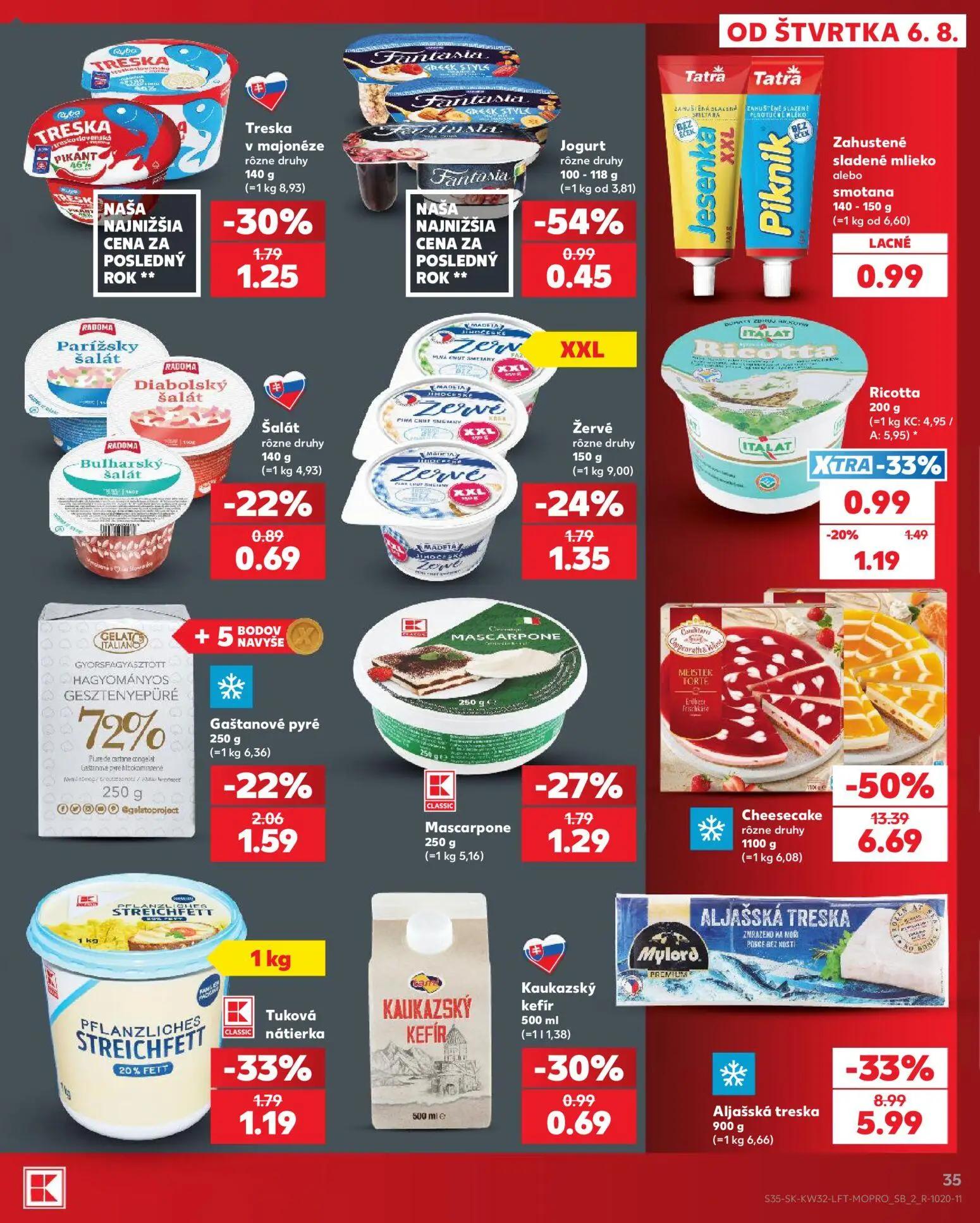 Kaufland leták, strana 35 z 78 — Cheesecake