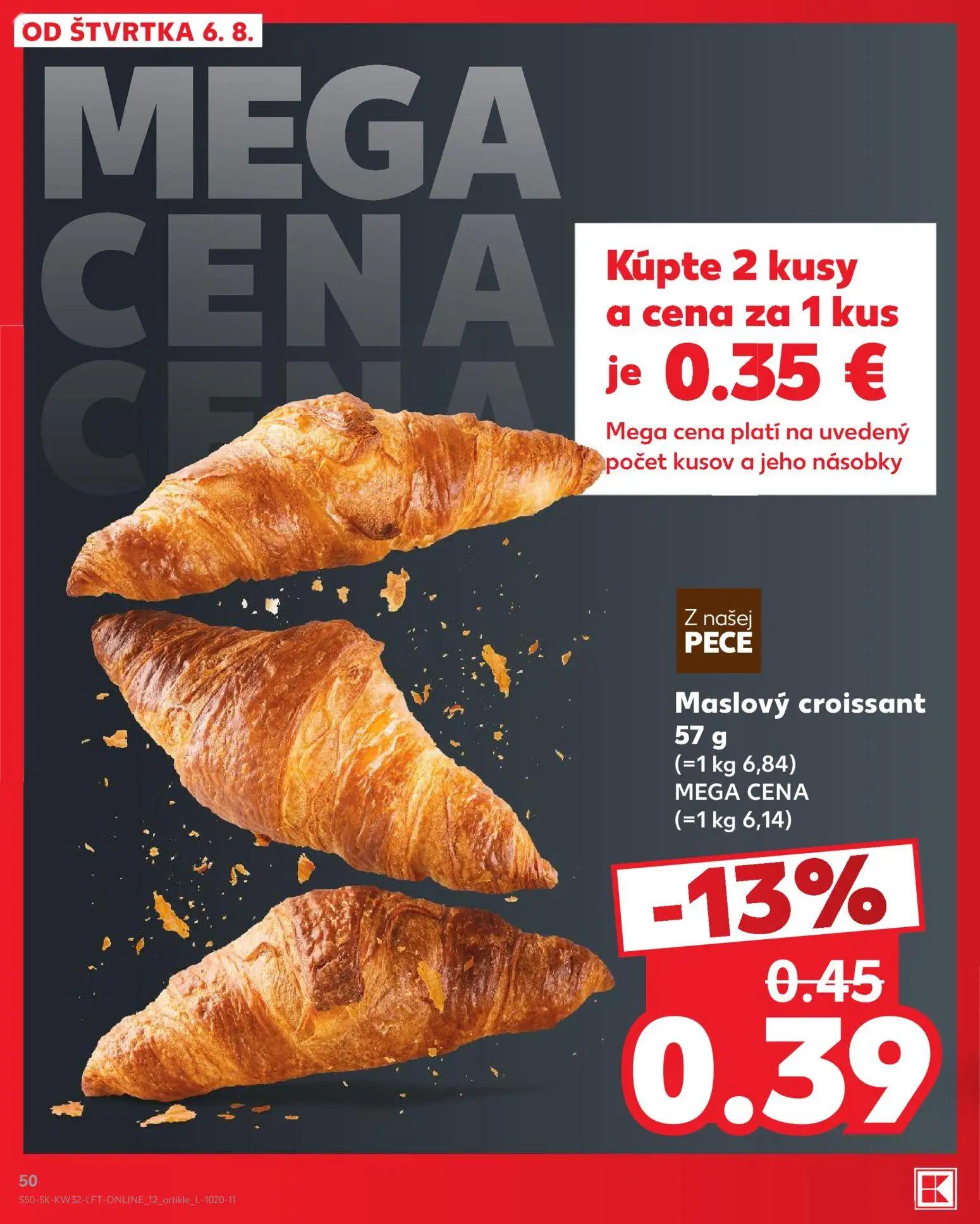 Kaufland leták, strana 50 z 78 — Maslový croissant