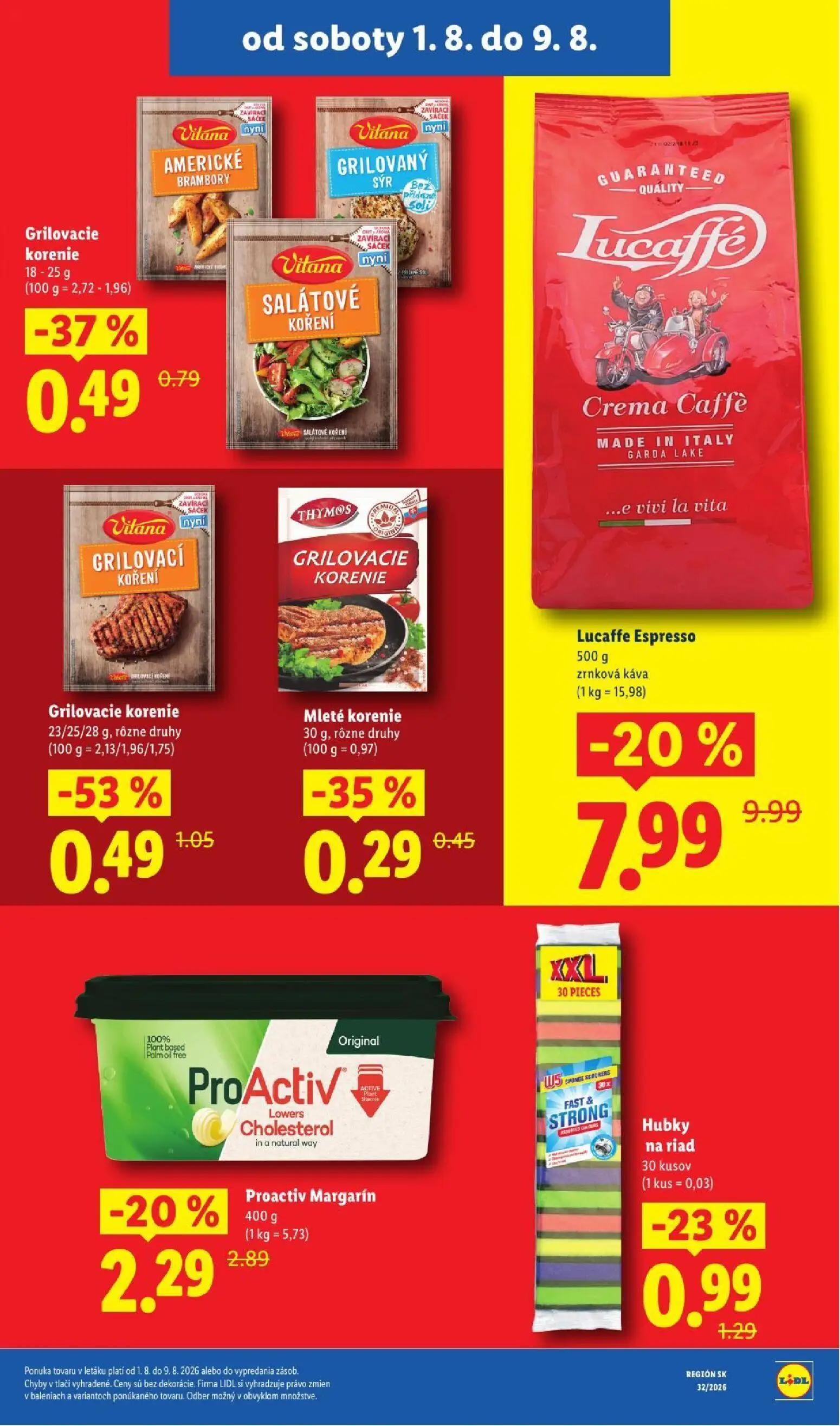 Lidl leták, strana 44 z 95 — Lucaffe Espresso, Grilovacie korenie, Grilovacie korenie