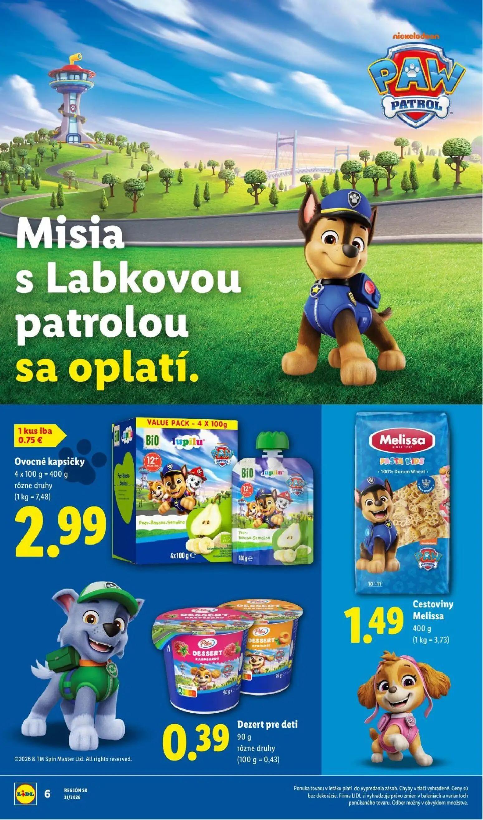 Lidl leták, strana 46 z 95 — Dezert pre deti