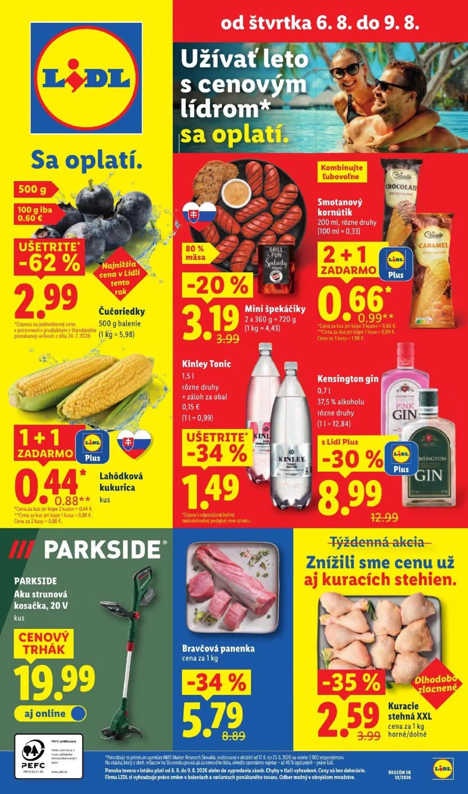 Lidl leták, strana 64 z 95 — Bravčová panenka, Mini špekáčiky, Lahôdková kukurica