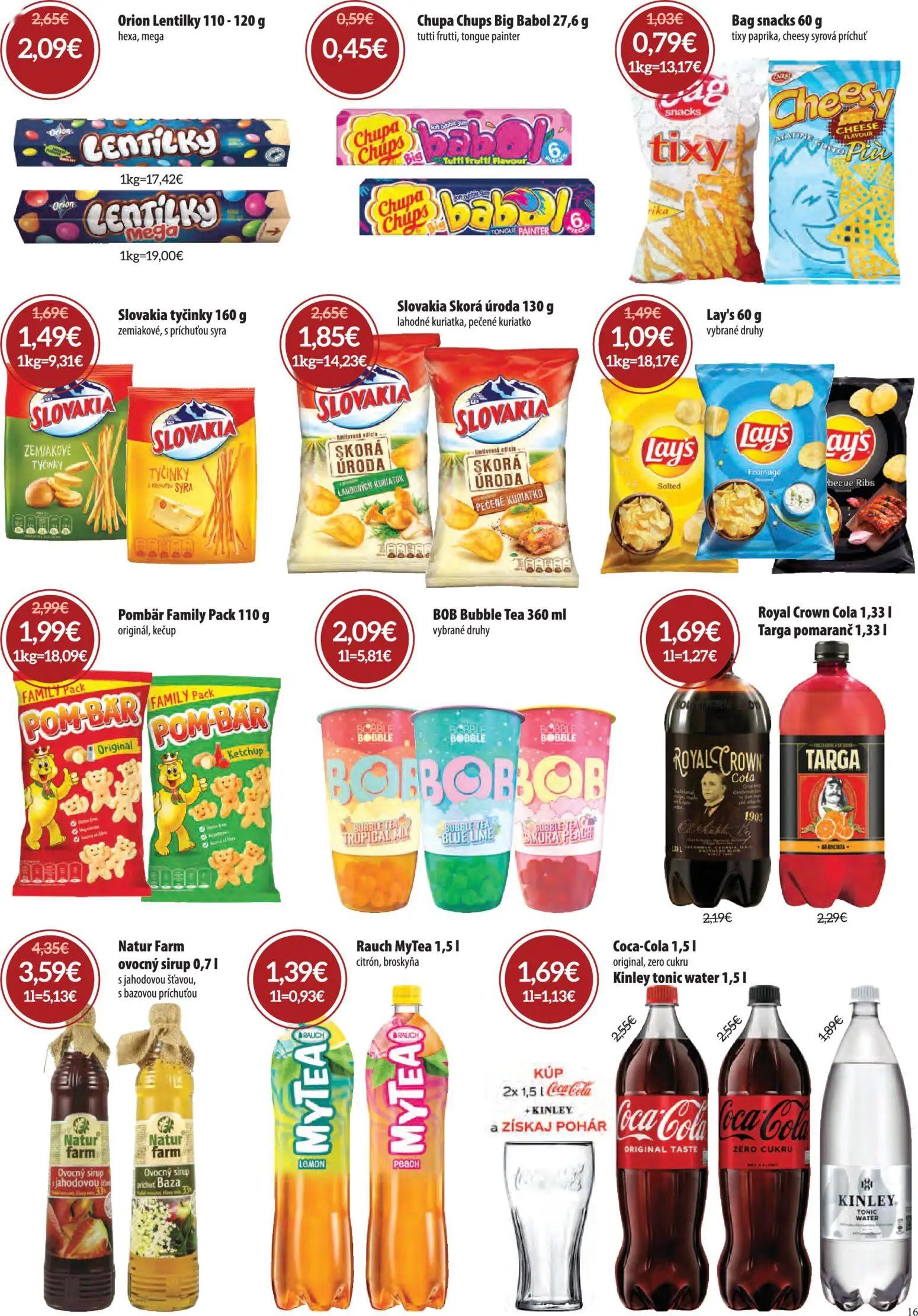 Nitrazdroj leták, strana 16 z 32 — Pombär Family Pack, Slovakia Skorá úroda, Natur Farm ovocný sirup