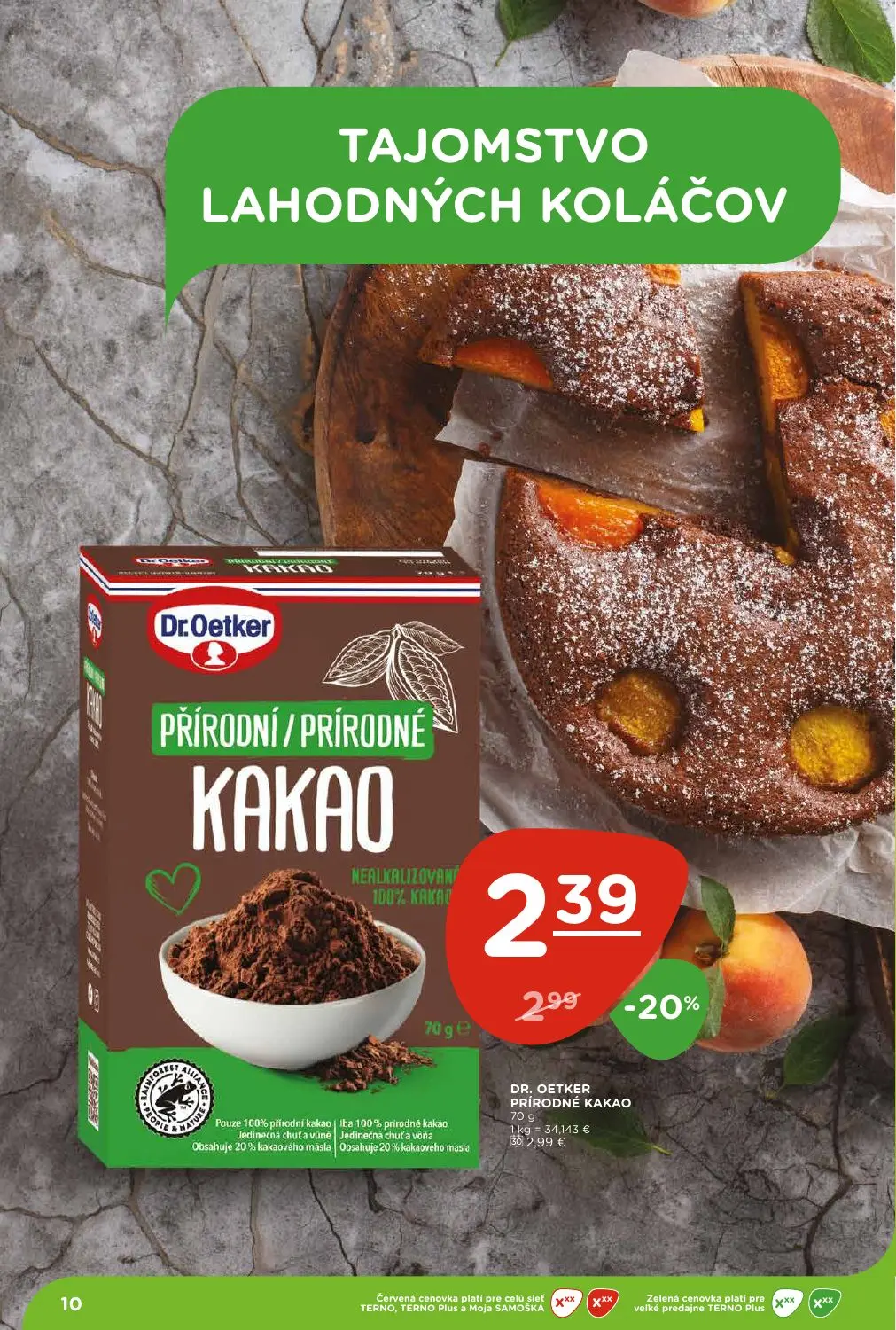 Terno leták, strana 10 z 29 — PRÍRODNÉ KAKAO