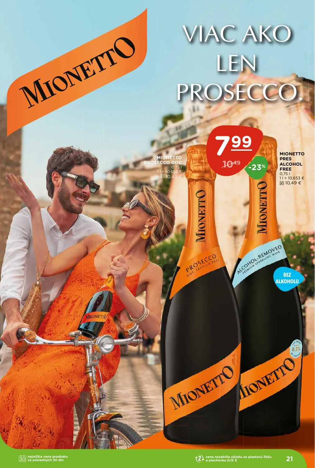 Terno leták, strana 21 z 29 — MIONETTO PROSECCO DOC, MIONETTO PRES ALCOHOL FREE