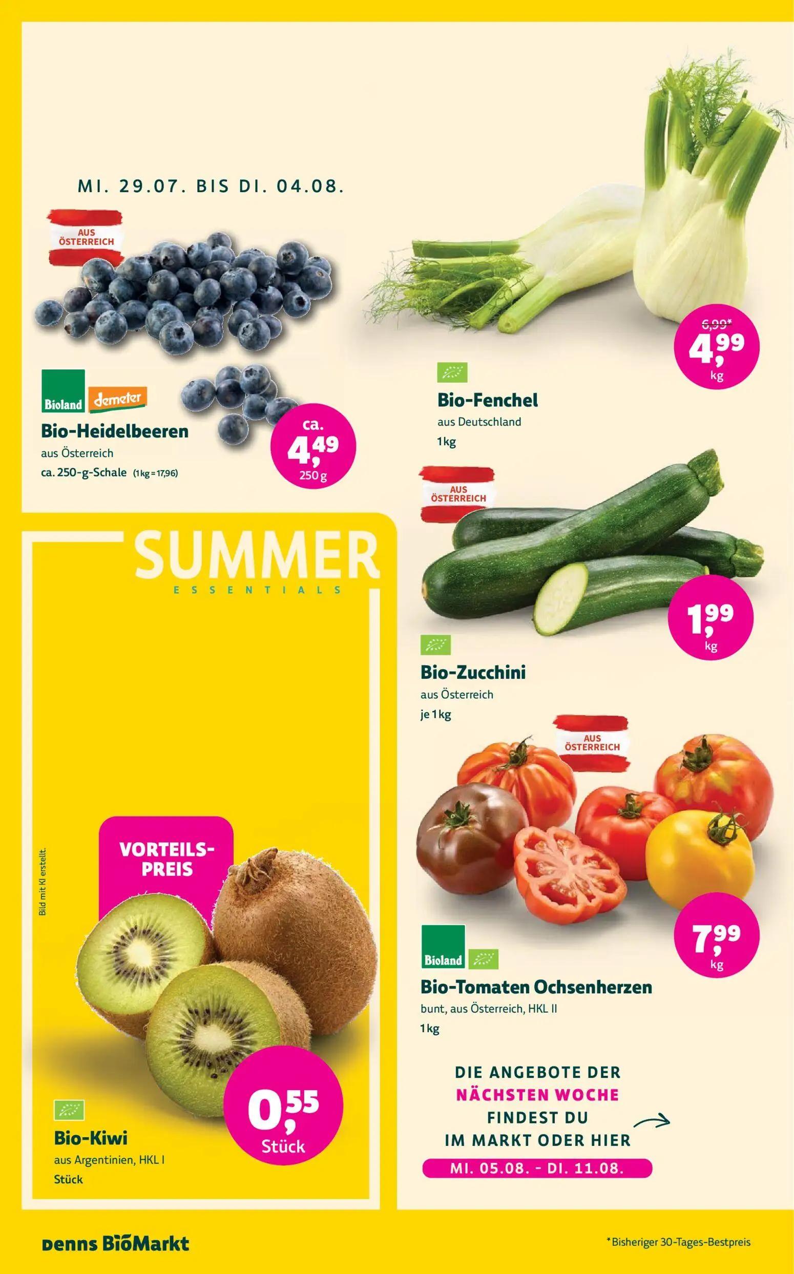 Denns BioMarkt Prospekt, Seite 2 von 14 — Bio-Fenchel, Bio-Heidelbeeren, Bio-Zucchini