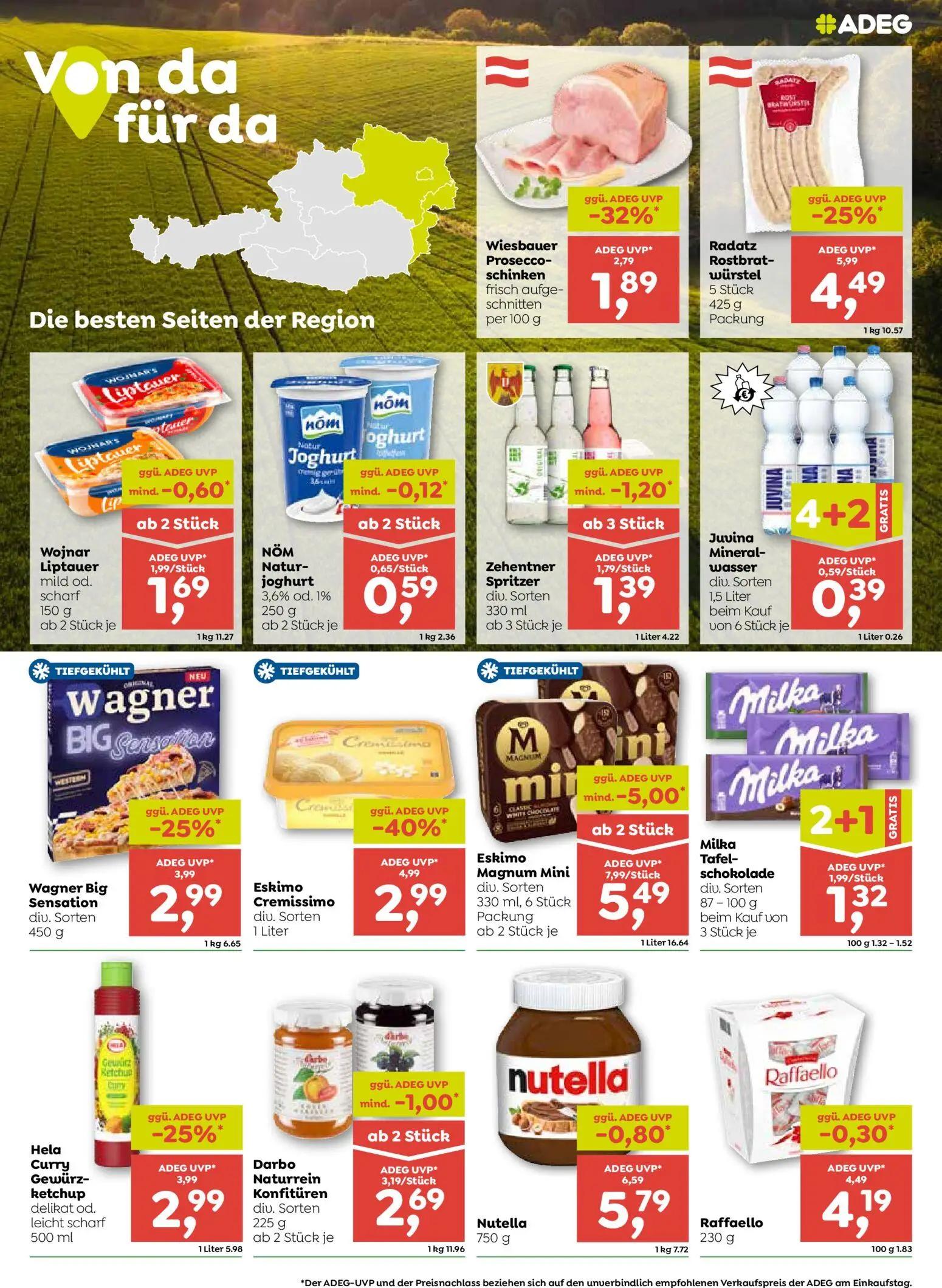 ADEG Prospekt, Seite 5 von 8 — Hela Curry Gewürz-ketchup, Nutella, Darbo Naturrein Konfitüren
