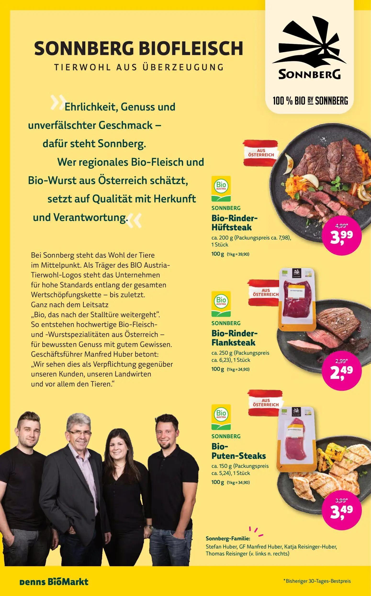Denns BioMarkt Prospekt, Seite 8 von 14 — Bio-Rinder-Hüftsteak, Bio-Rinder-Flanksteak, Bio-Puten-Steaks