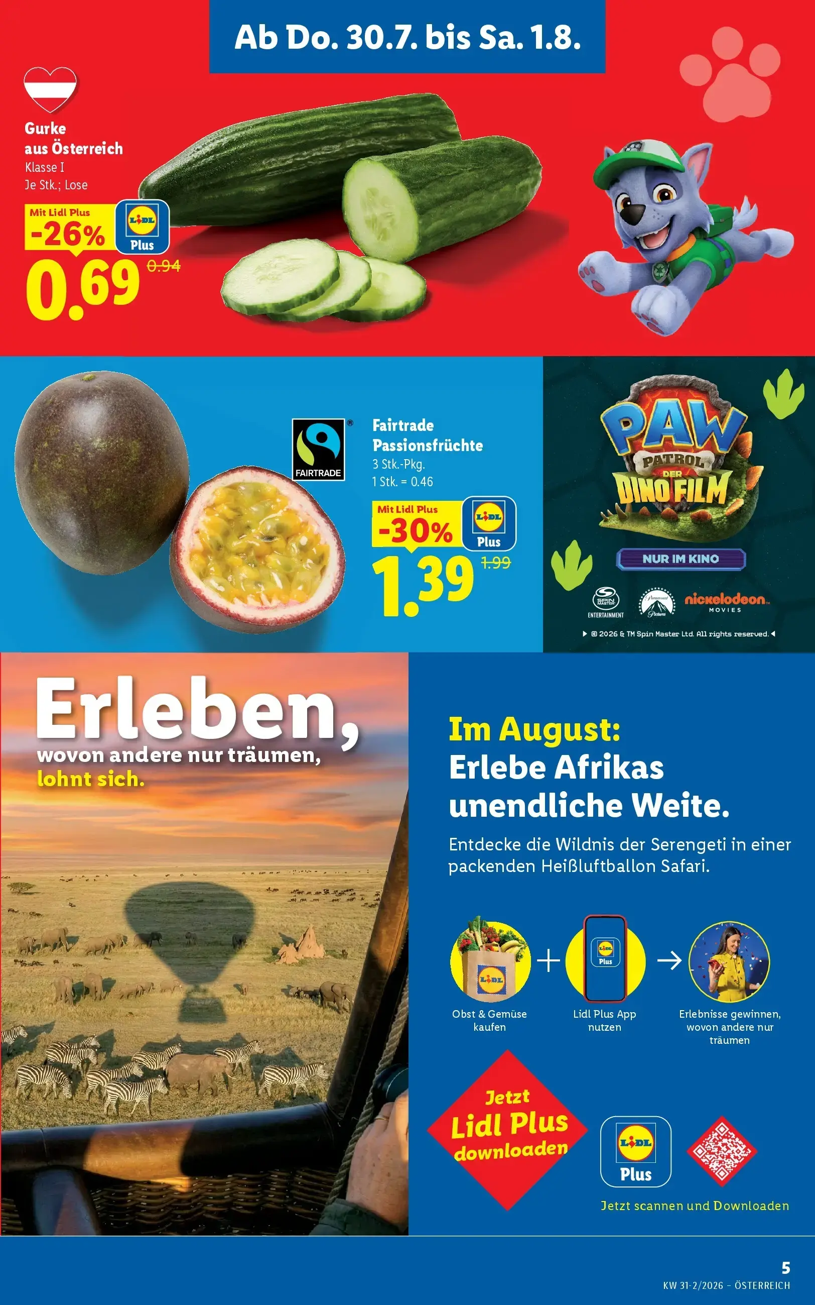Lidl Prospekt, Seite 7 von 51 — Fairtrade Passionsfrüchte, Gurke