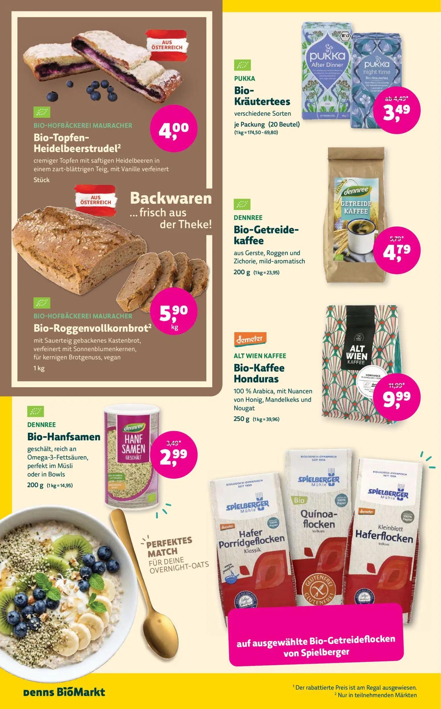 Denns BioMarkt Prospekt, Seite 10 von 14 — Bio-Kaffee Honduras, Bio-Kräutertees, Bio-Getreide-kaffee