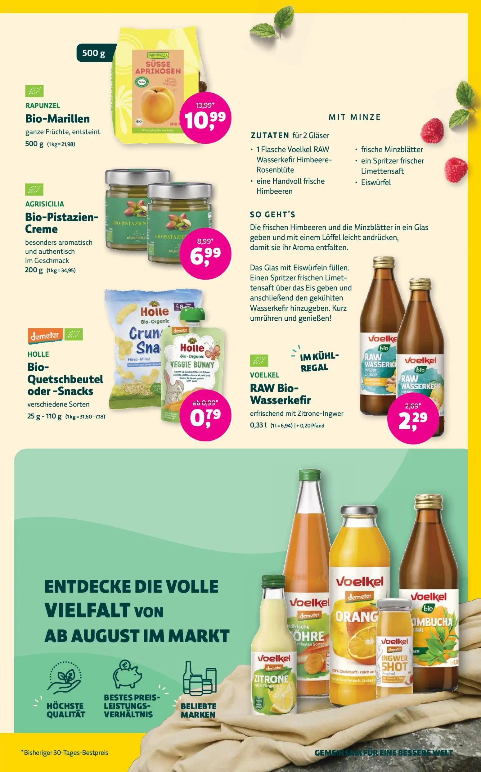 Denns BioMarkt Prospekt, Seite 11 von 14 — Bio-Marillen, Bio-Pistazien-Creme, RAW Bio-Wasserkefir