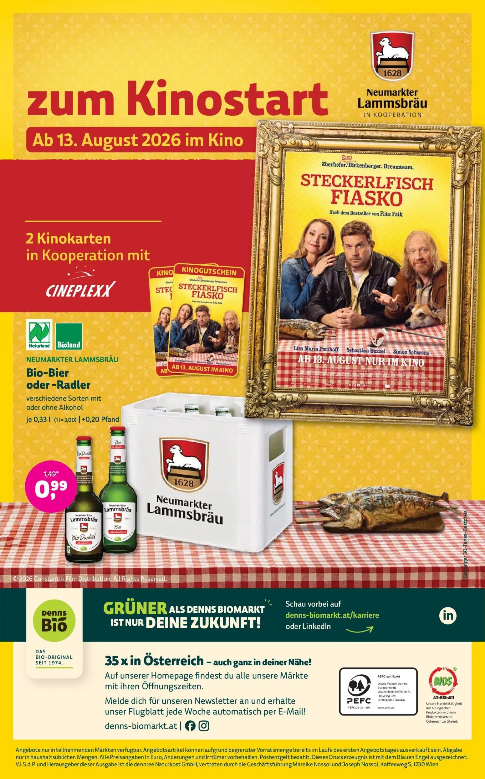 Denns BioMarkt Prospekt, Seite 14 von 14 — Bio-Bier oder -Radler