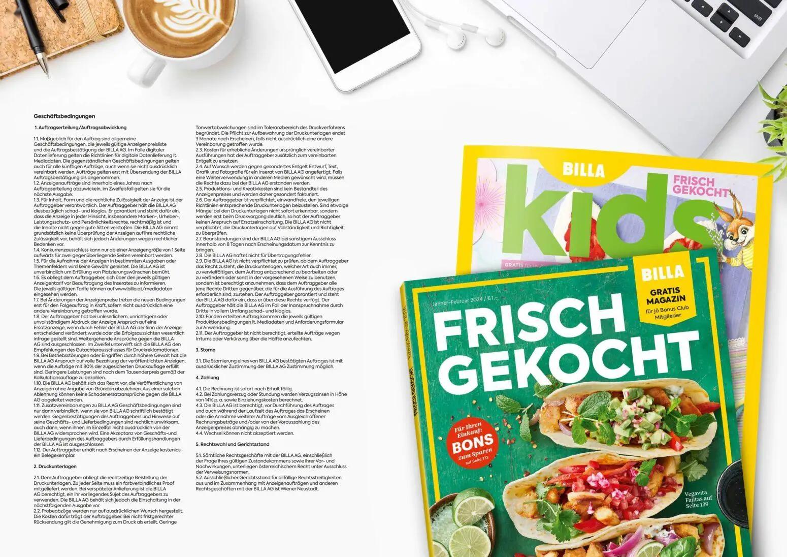 Billa Prospekt, Seite 16 von 17 — BILLA Frisch Gekocht magazine