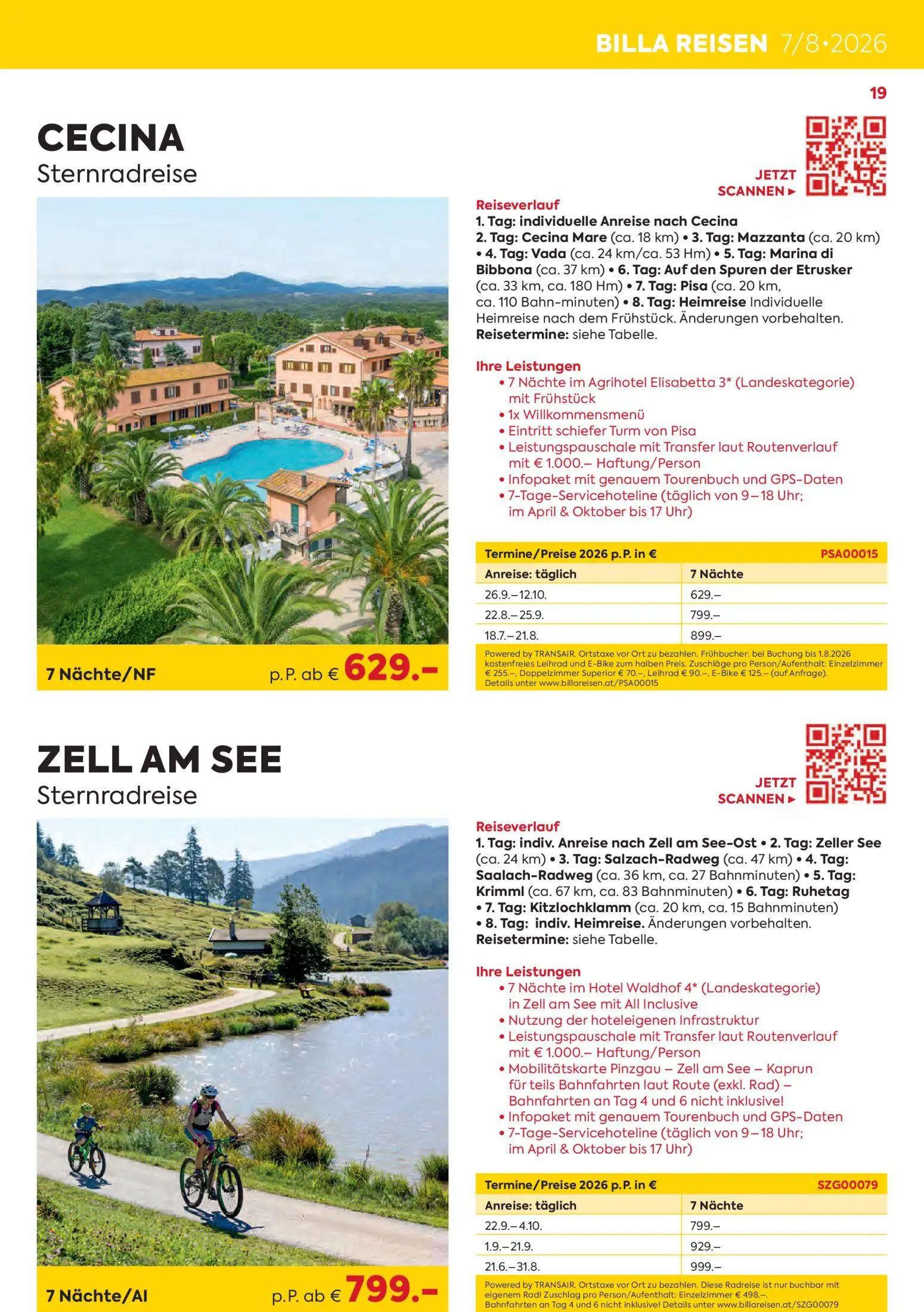 Billa Prospekt, Seite 19 von 24 — CECINA, ZELL AM SEE