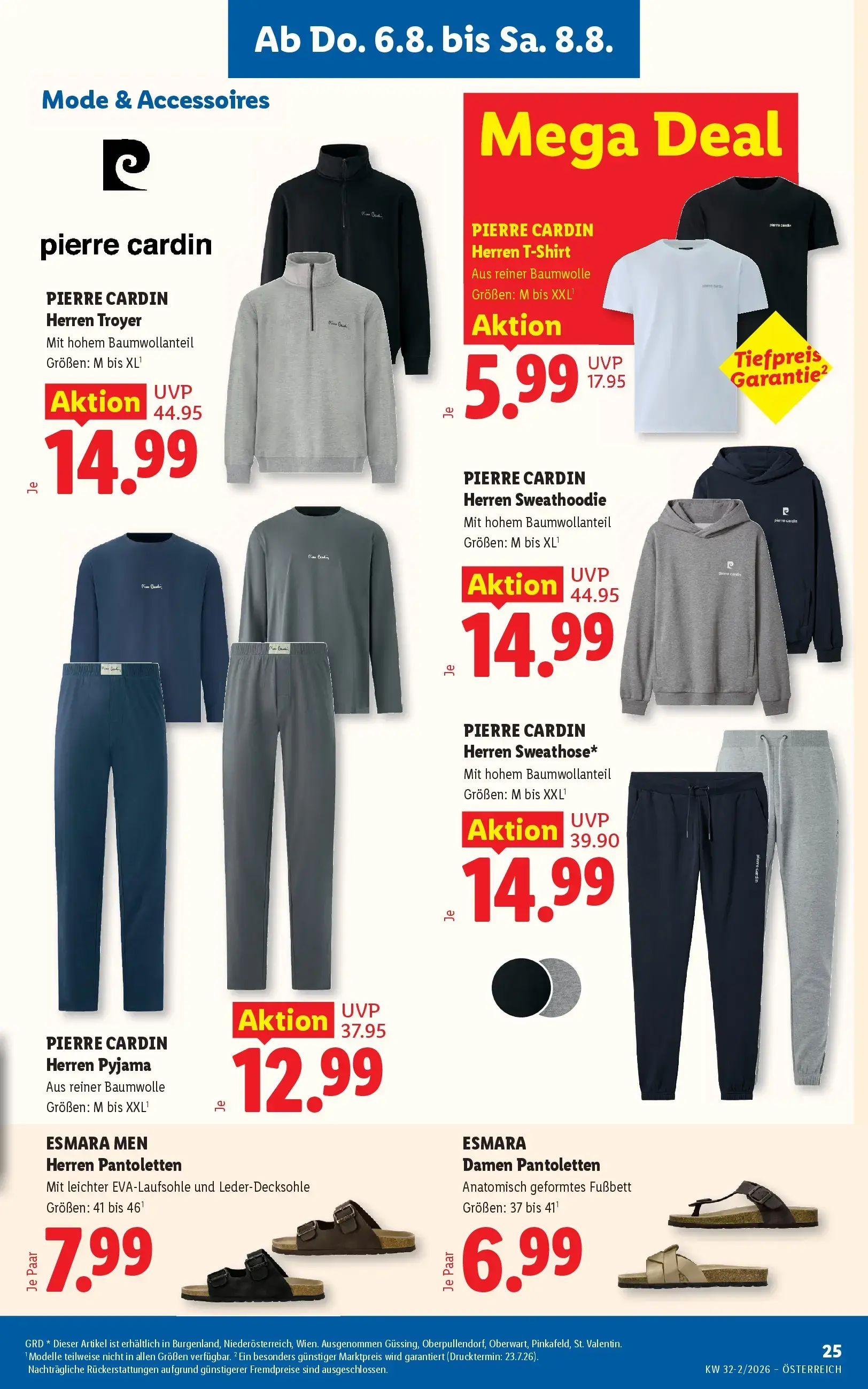 Lidl Prospekt, Seite 28 von 49 — PIERRE CARDIN Herren Troyer, PIERRE CARDIN Herren Sweathoodie, PIERRE CARDIN Herren Pyjama