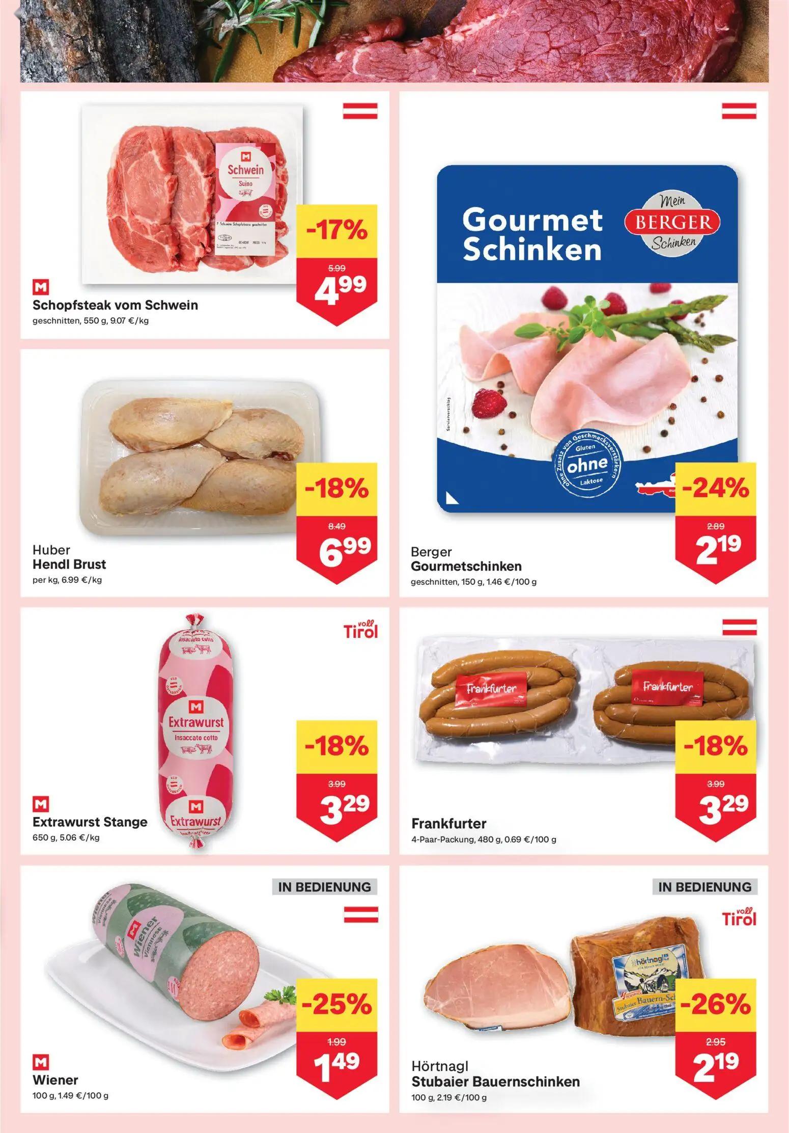 MPREIS Prospekt, Seite 3 von 16 — Schopfsteak vom Schwein