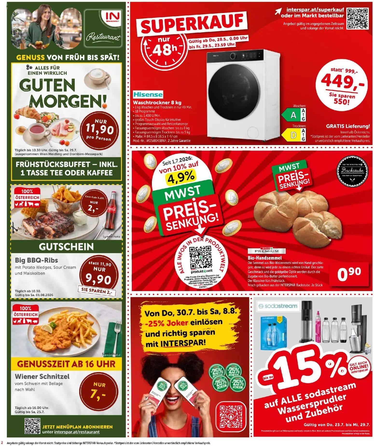 Interspar Prospekt, Seite 2 von 16 — Big BBQ-Ribs, Coca-Cola