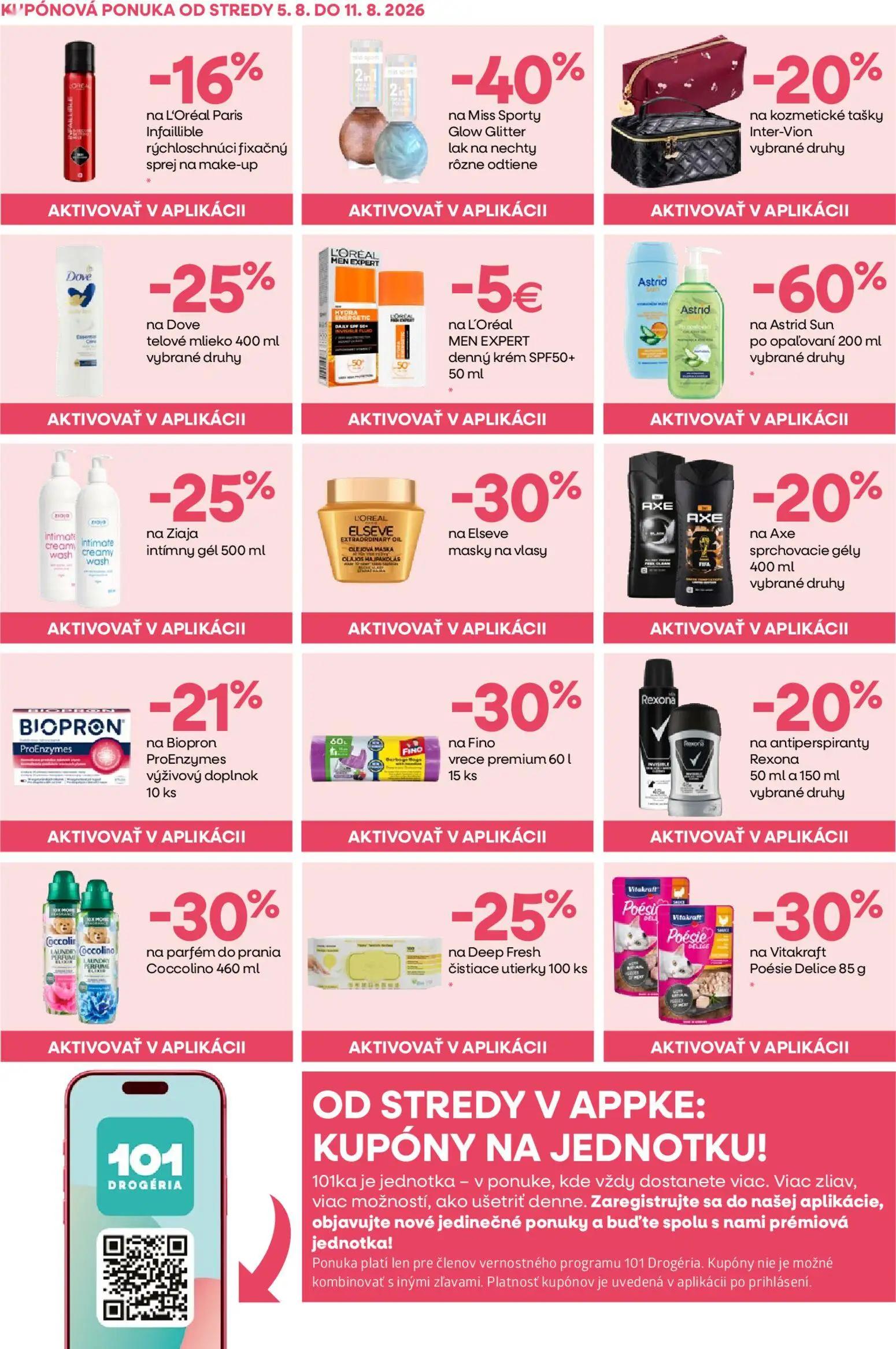 101 Drogerie leták, strana 6 z 16 — L'Oréal MEN EXPERT denný krém SPF50+
