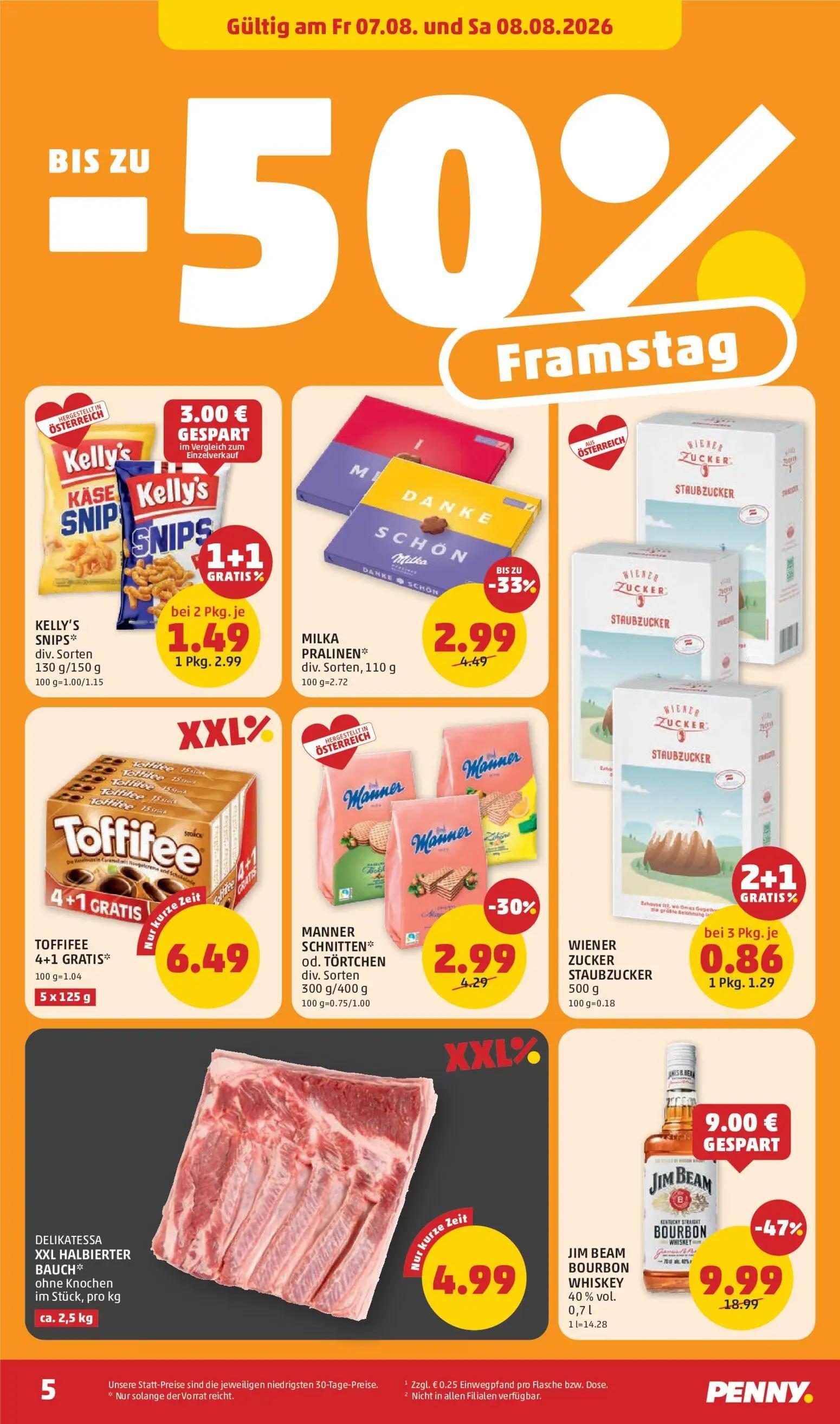 PENNY Prospekt, Seite 5 von 28 — MILKA PRALINEN, TOFFIFEE 4+1 GRATIS