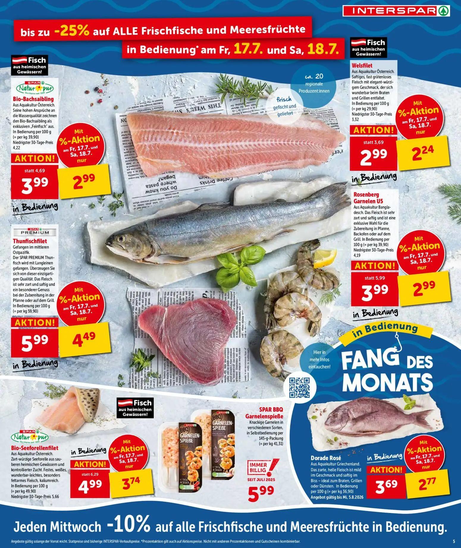 Interspar Prospekt, Seite 6 von 21 — SPAR BBQ Garnelenspieße
