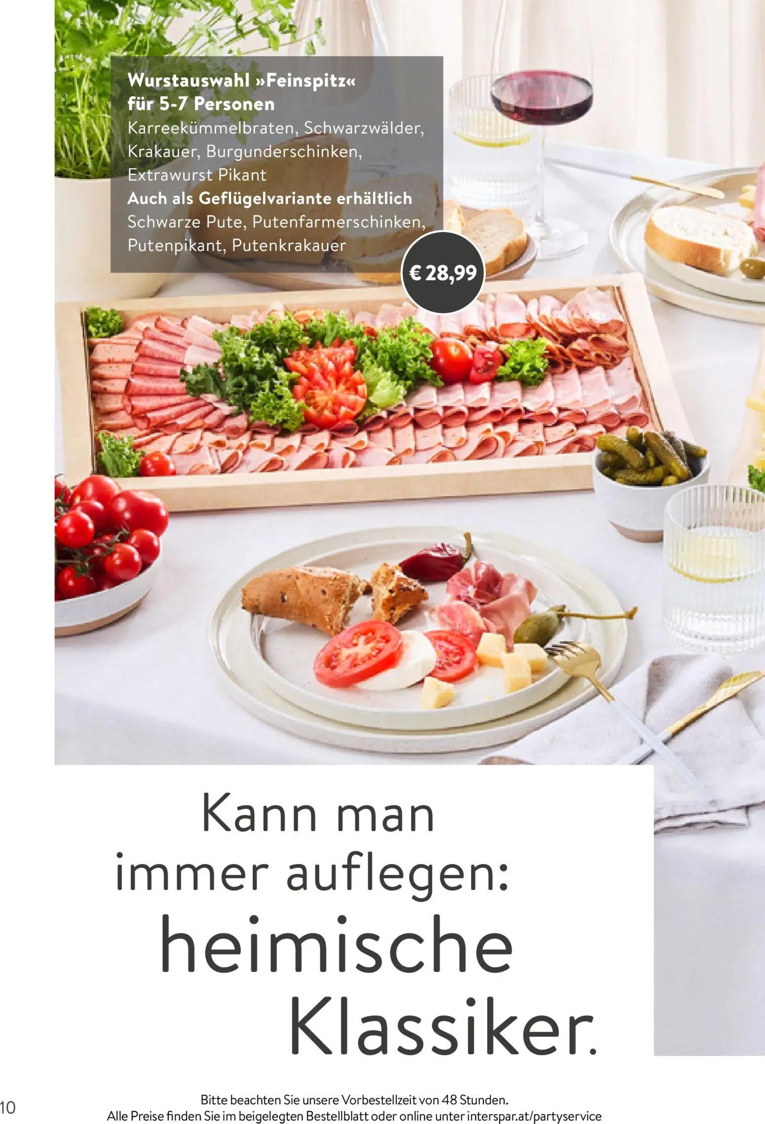 Interspar Prospekt, Seite 10 von 24 — Wurstauswahl "Feinspitz"