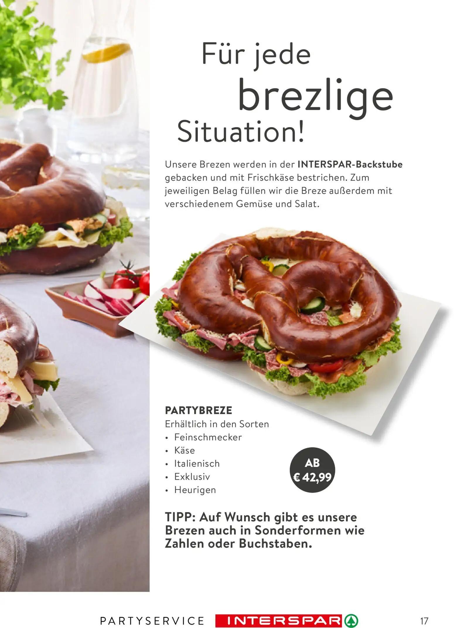 Interspar Prospekt, Seite 17 von 24 — PARTYBREZE