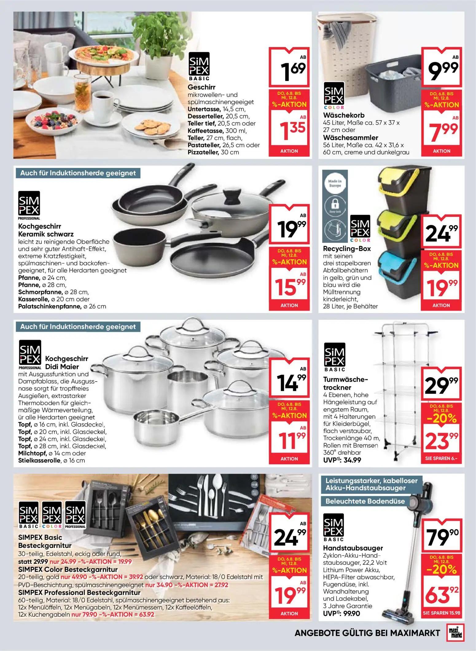 Maximarkt Prospekt, Seite 17 von 24 — SIM PEX BASIC Handstaubsauger, SIM PEX BASIC Turmwäschetrockner, SIM PEX COLOR Recycli…