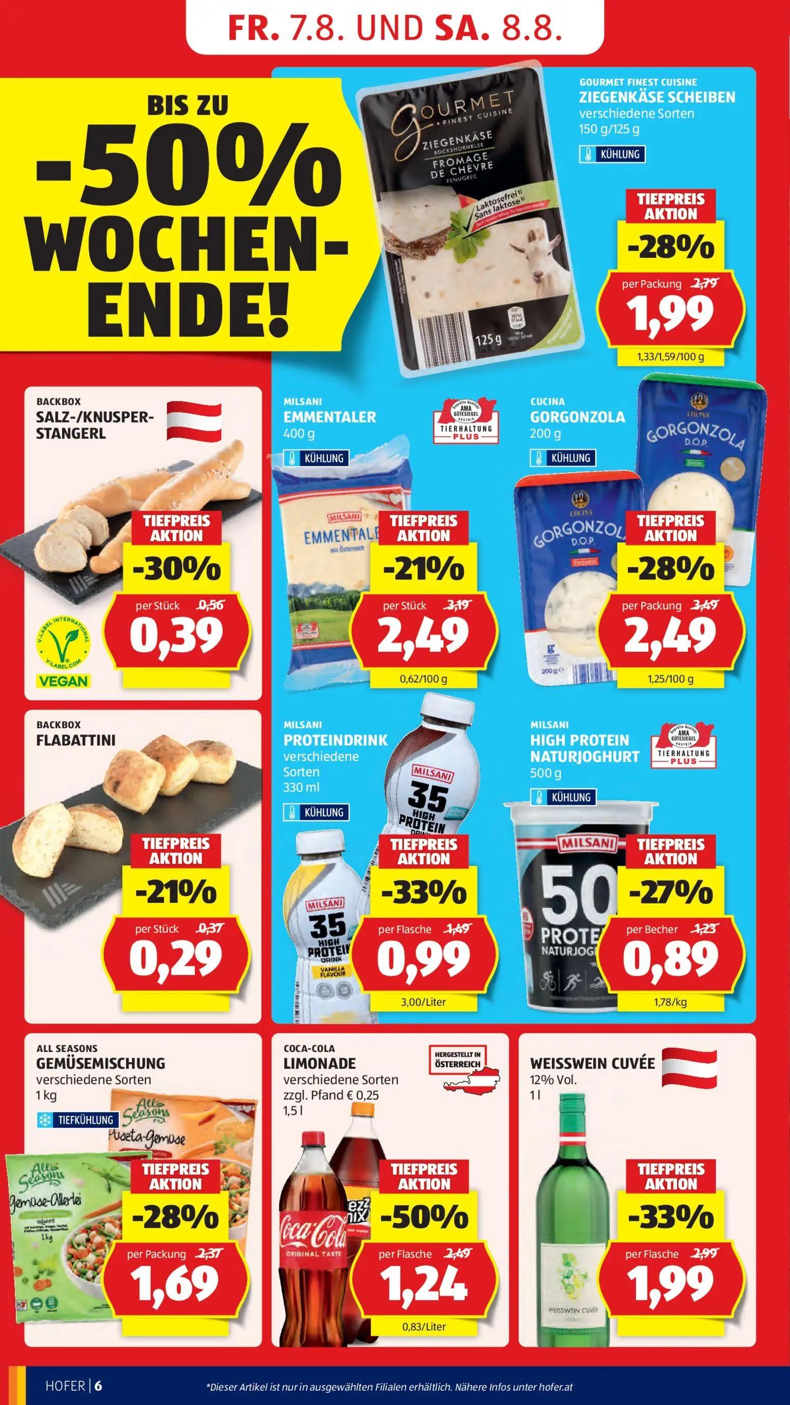 Hofer Prospekt, Seite 18 von 47 — LIMONADE, PROTEINDRINK, HIGH PROTEIN NATURJOGHURT