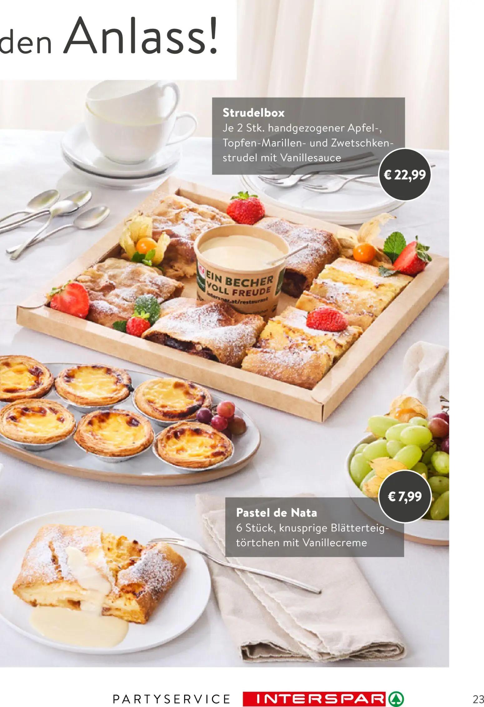 Interspar Prospekt, Seite 23 von 24 — Strudelbox, Pastel de Nata