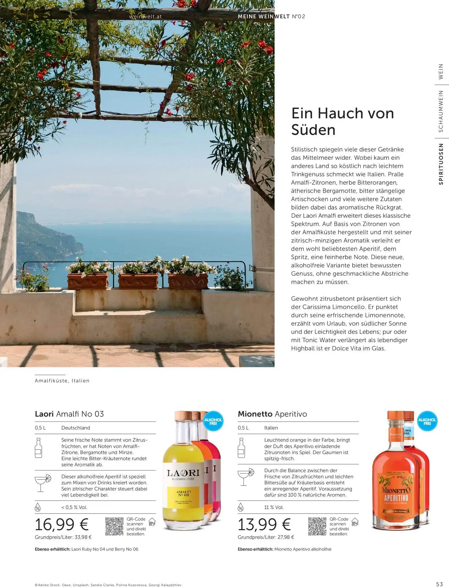 Interspar Prospekt, Seite 53 von 60 — Laori Amalfi No 03, Mionetto Aperitivo