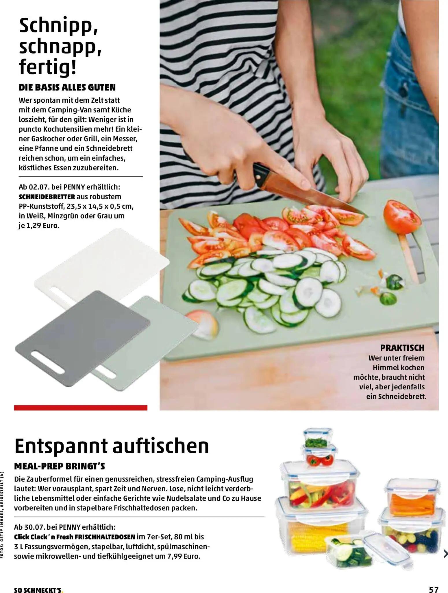 PENNY Prospekt, Seite 57 von 68 — Click Clack'n Fresh FRISCHHALTEDOSEN