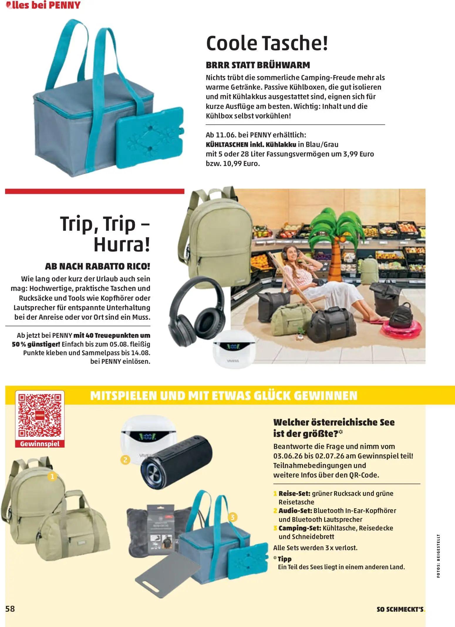 PENNY Prospekt, Seite 58 von 68 — KÜHLTASCHEN inkl. Kühlakku