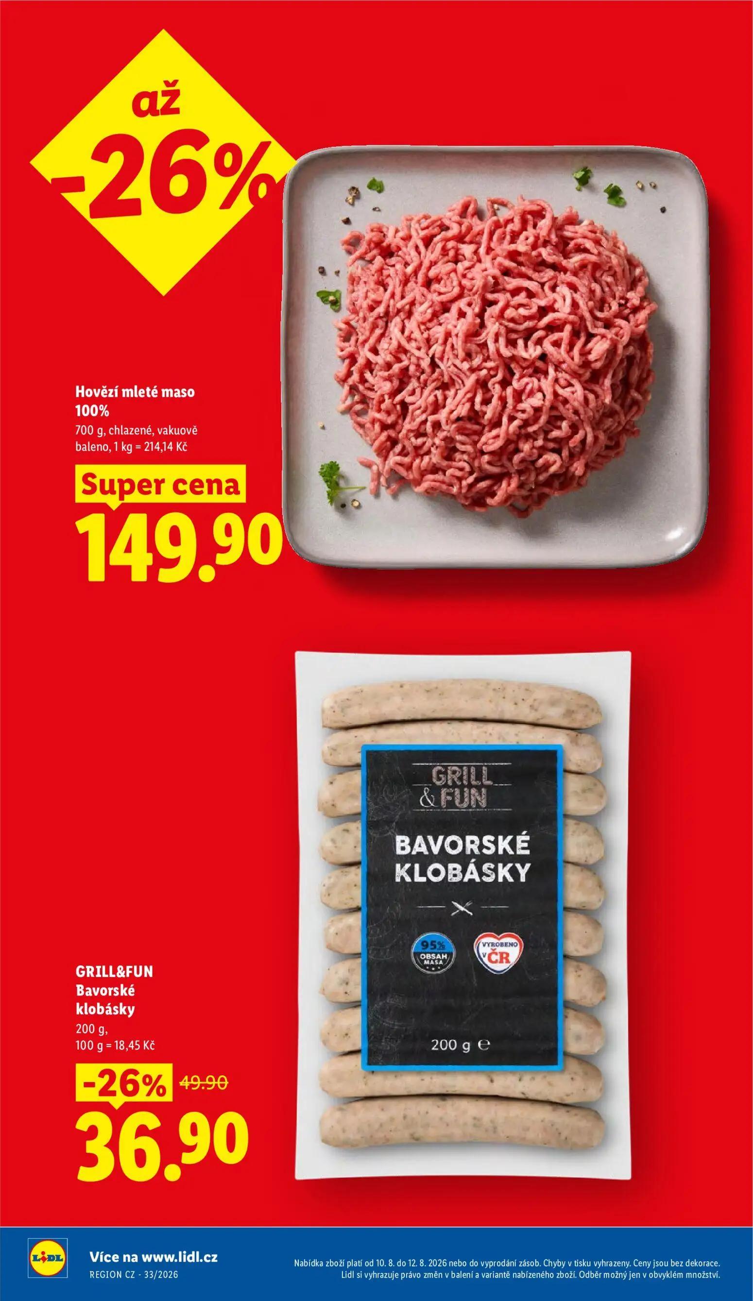 Lidl leták, strana 8 z 52 — Hovězí mleté maso