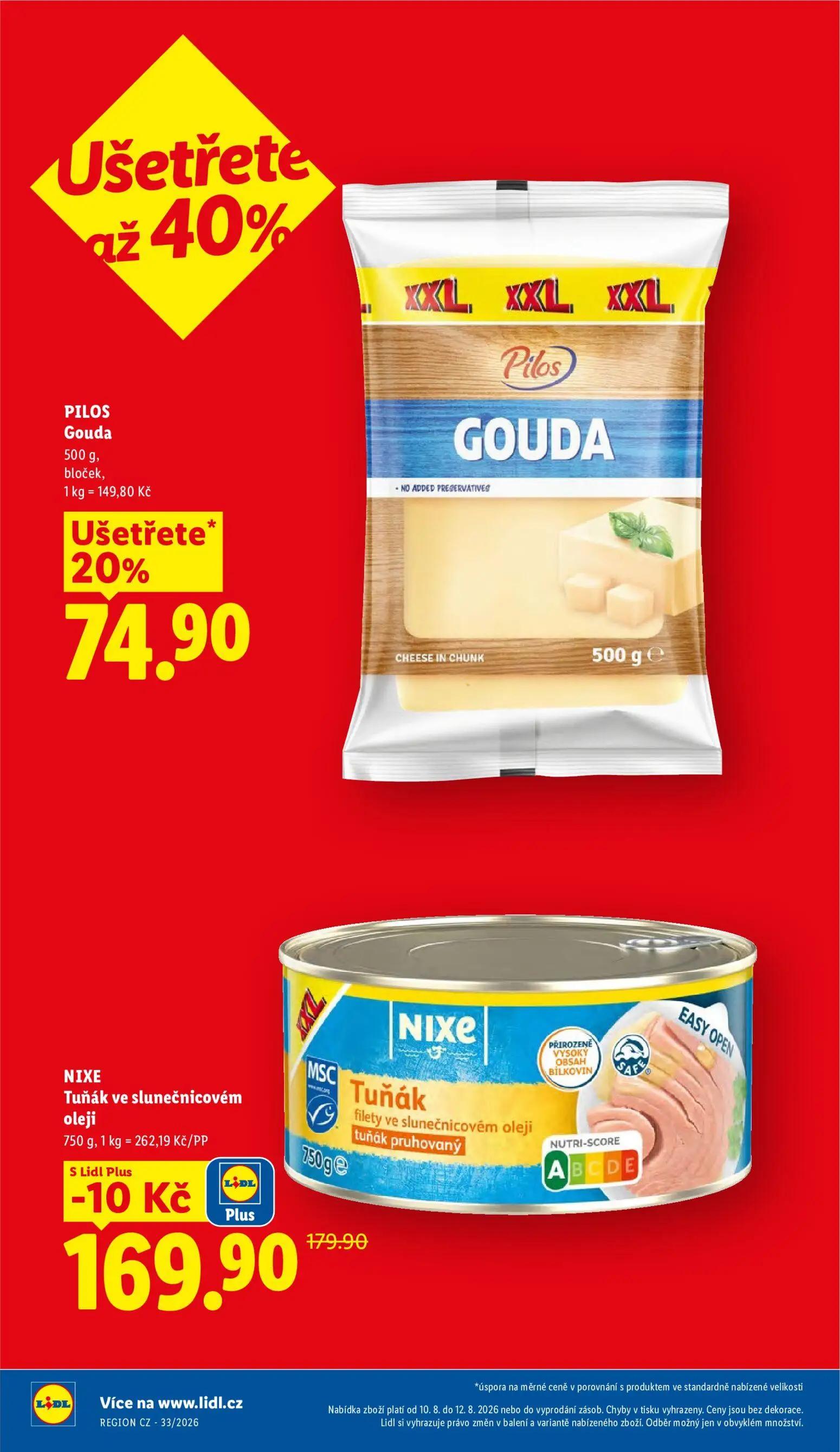 Lidl leták, strana 8 z 44 — Pilos Gouda