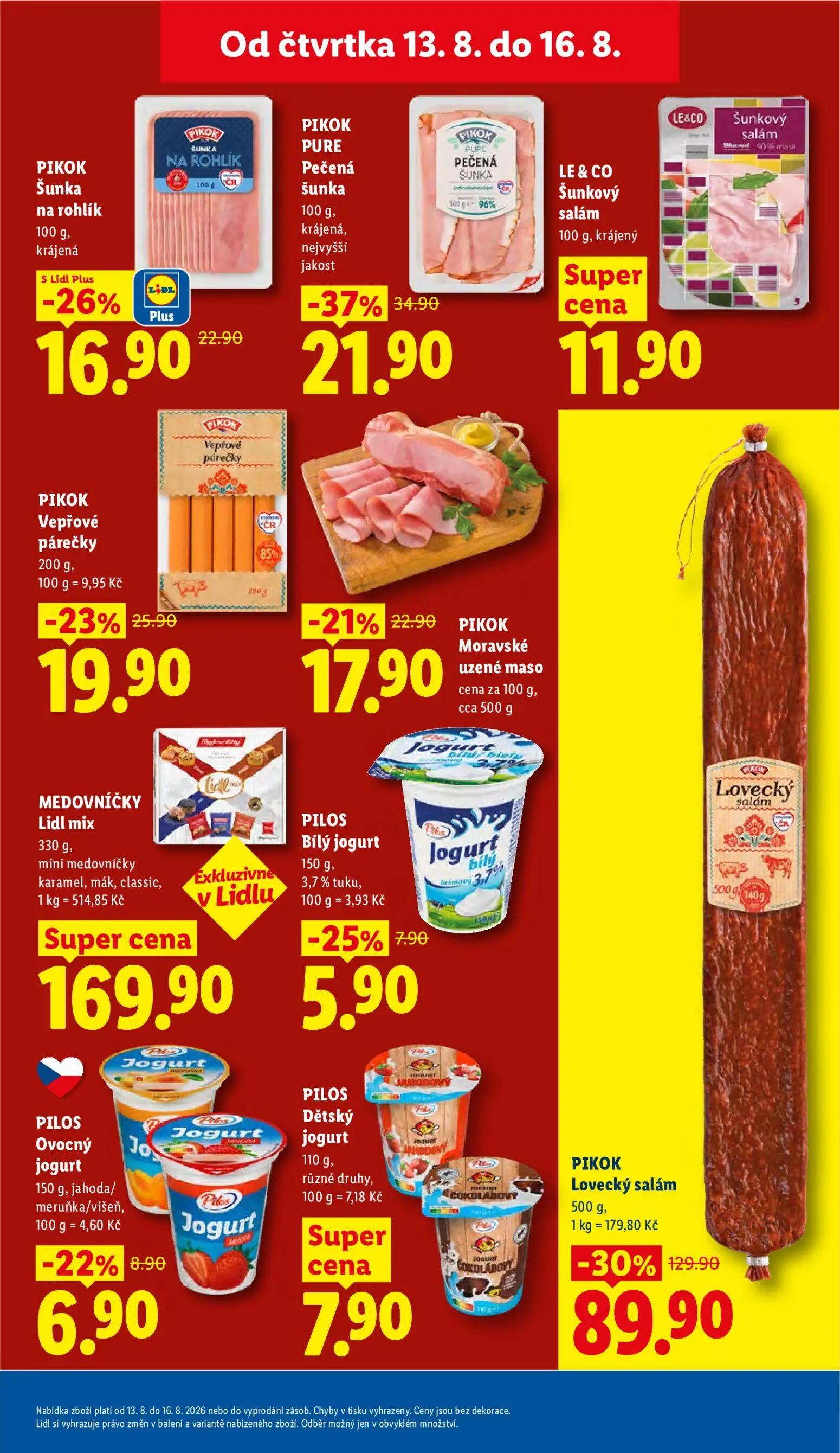 Lidl leták, strana 21 z 52 — PILOS Bílý jogurt