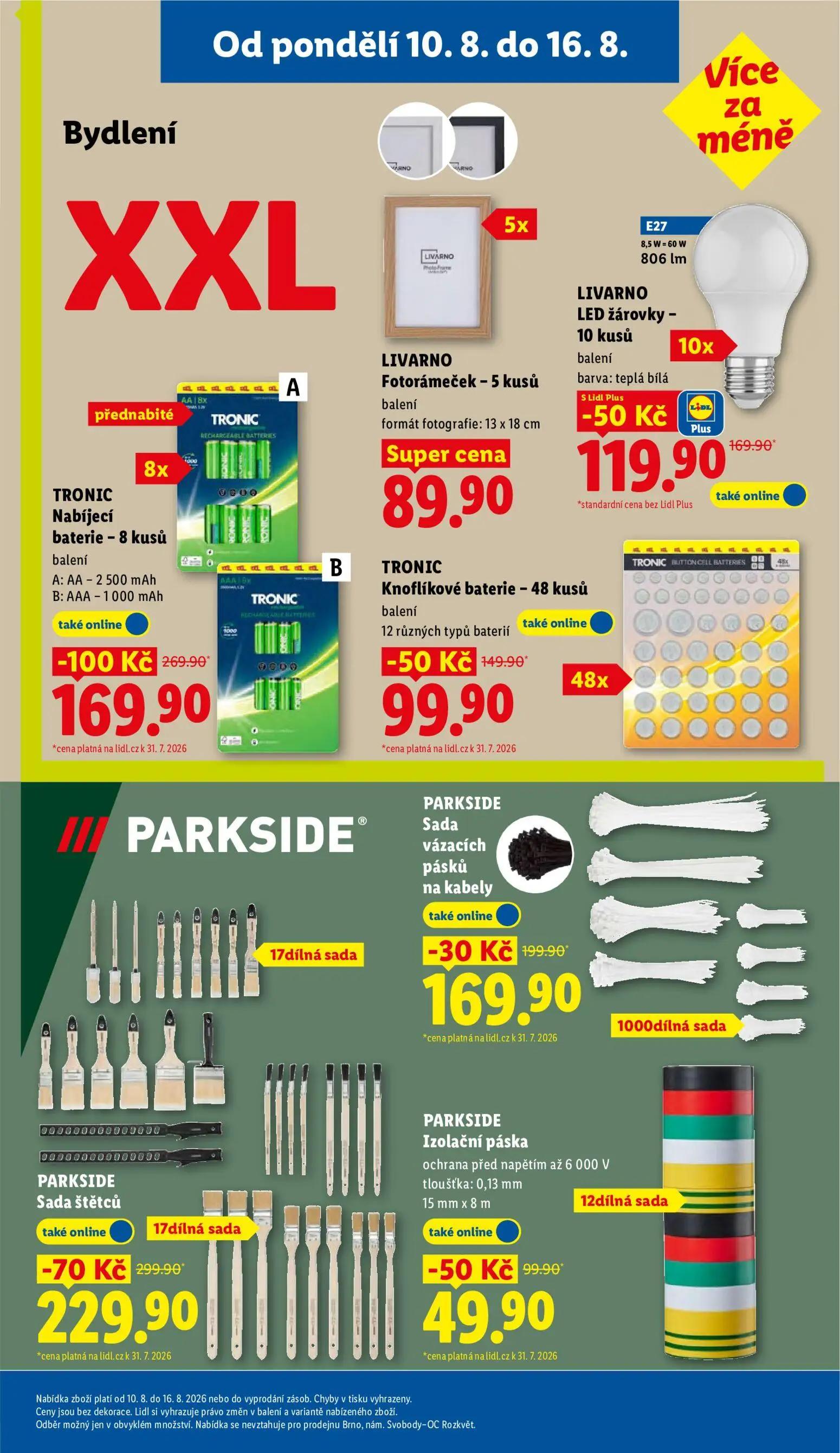 Lidl leták, strana 27 z 44 — PARKSIDE Sada štětců, PARKSIDE Izolační páska, PARKSIDE Sada vázacích pásků na kabely