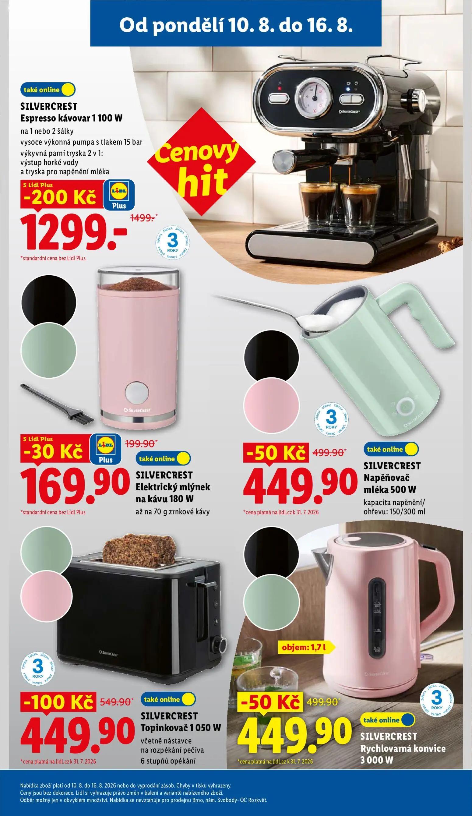 Lidl leták, strana 31 z 44 — SILVERCREST Elektrický mlýnek na kávu 180 W
