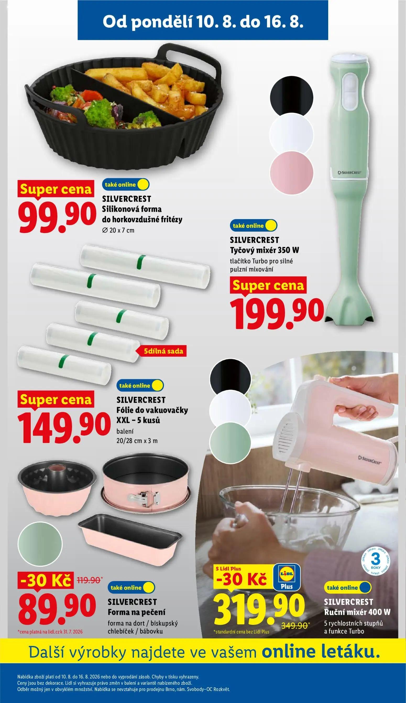 Lidl leták, strana 33 z 44 — SILVERCREST Forma na pečení, SILVERCREST Ruční mixér 400 W, SILVERCREST Silikonová forma do hor…
