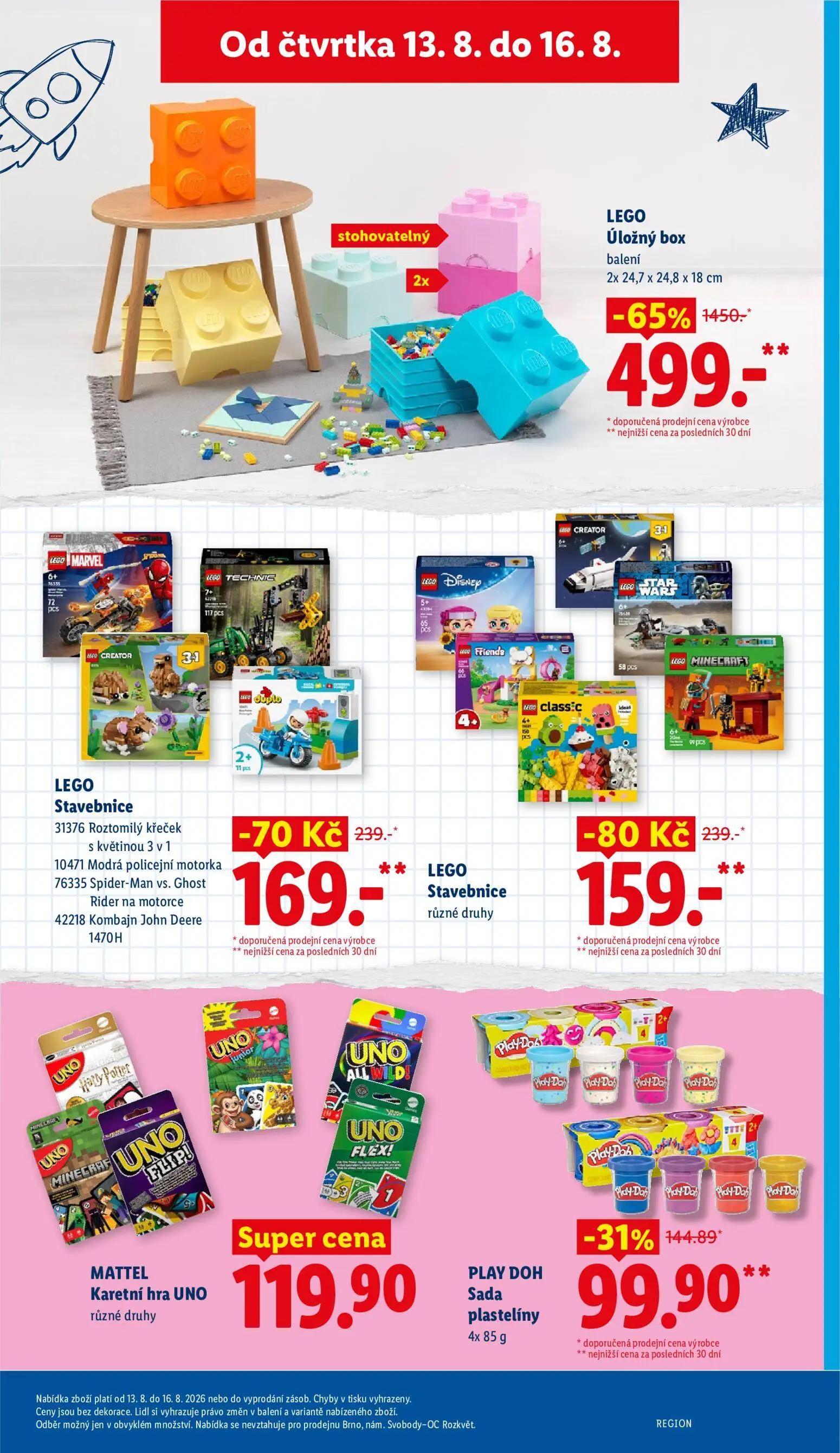 Lidl leták, strana 39 z 52 — LEGO Úložný box, LEGO Stavebnice, LEGO Stavebnice